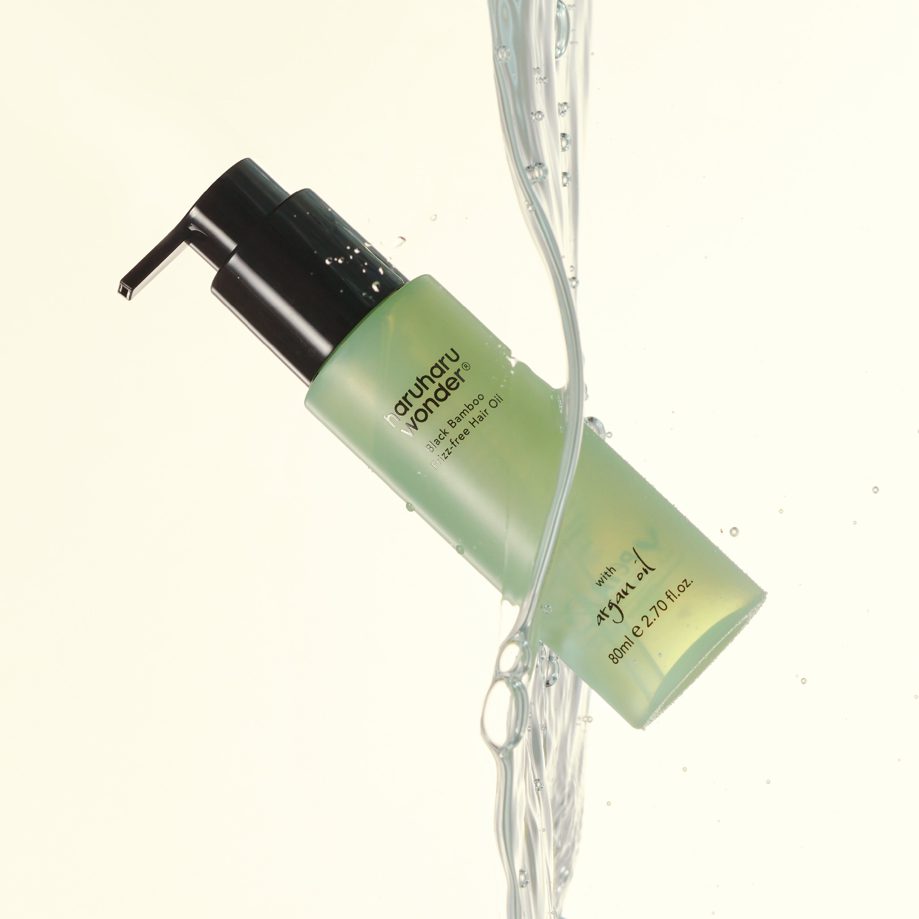 haruharu wonder Black Bamboo Frizz-free Hair Oil, 80 ml