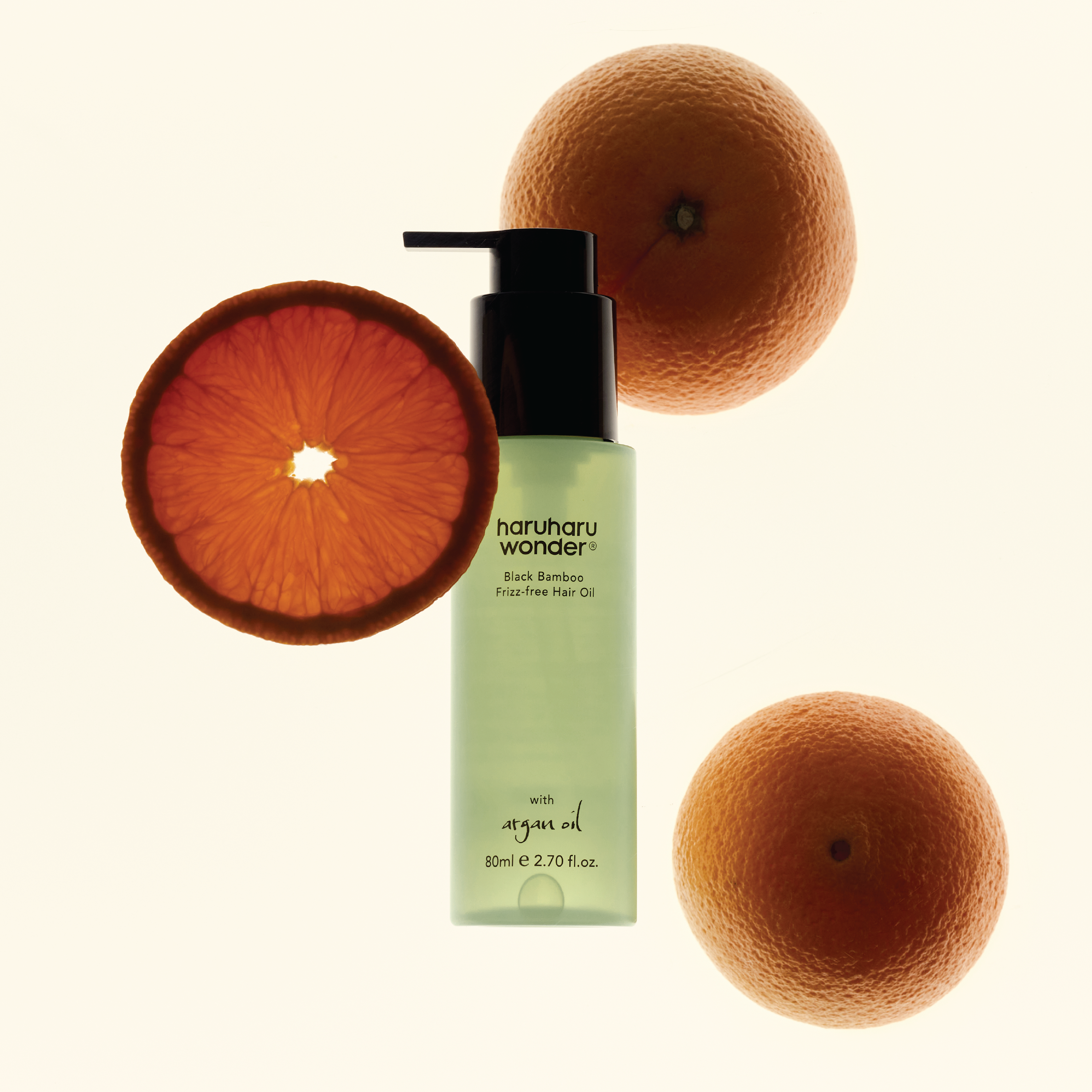 haruharu wonder Black Bamboo Frizz-free Hair Oil, 80 ml