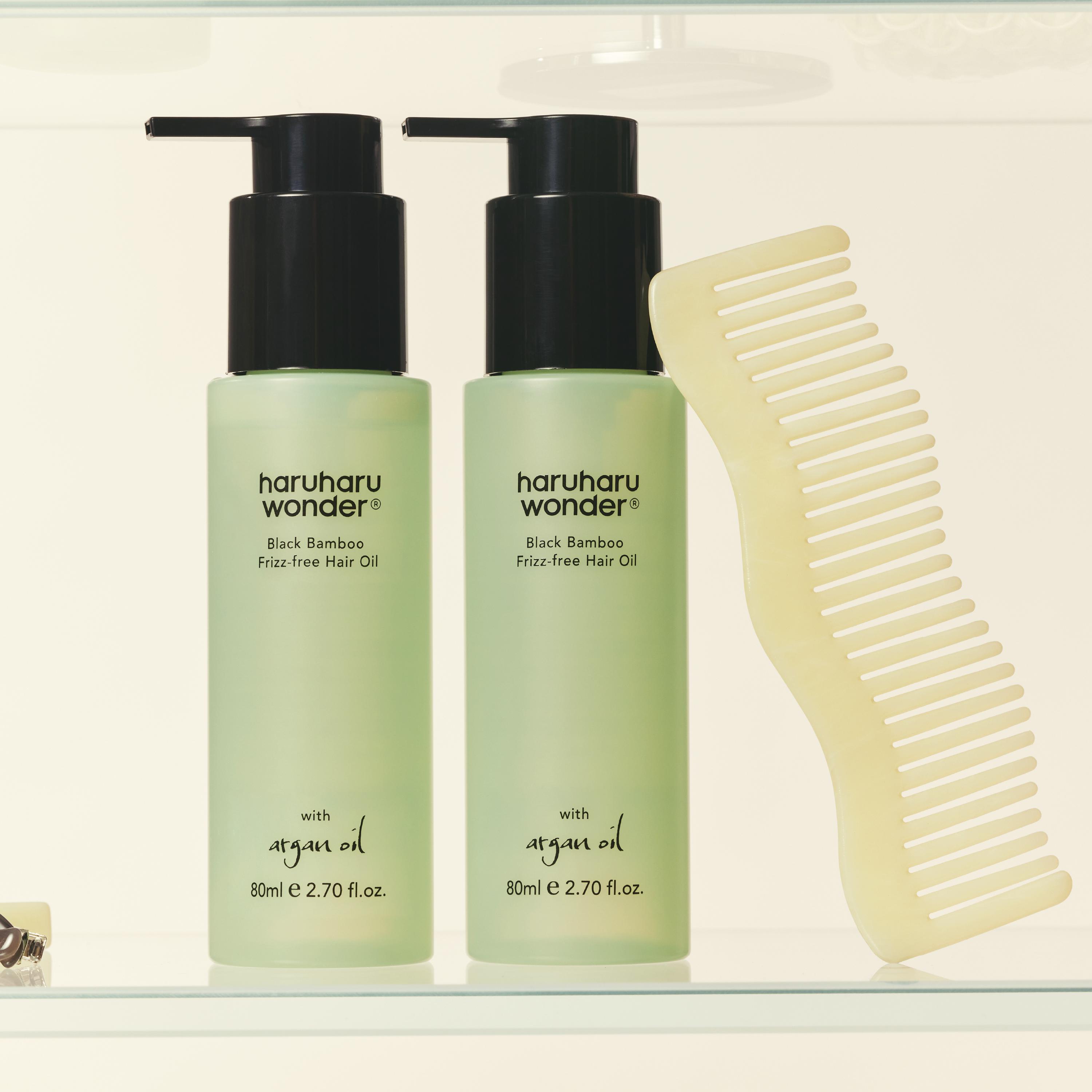 haruharu wonder Black Bamboo Frizz-free Hair Oil, 80 ml - Hårpleie