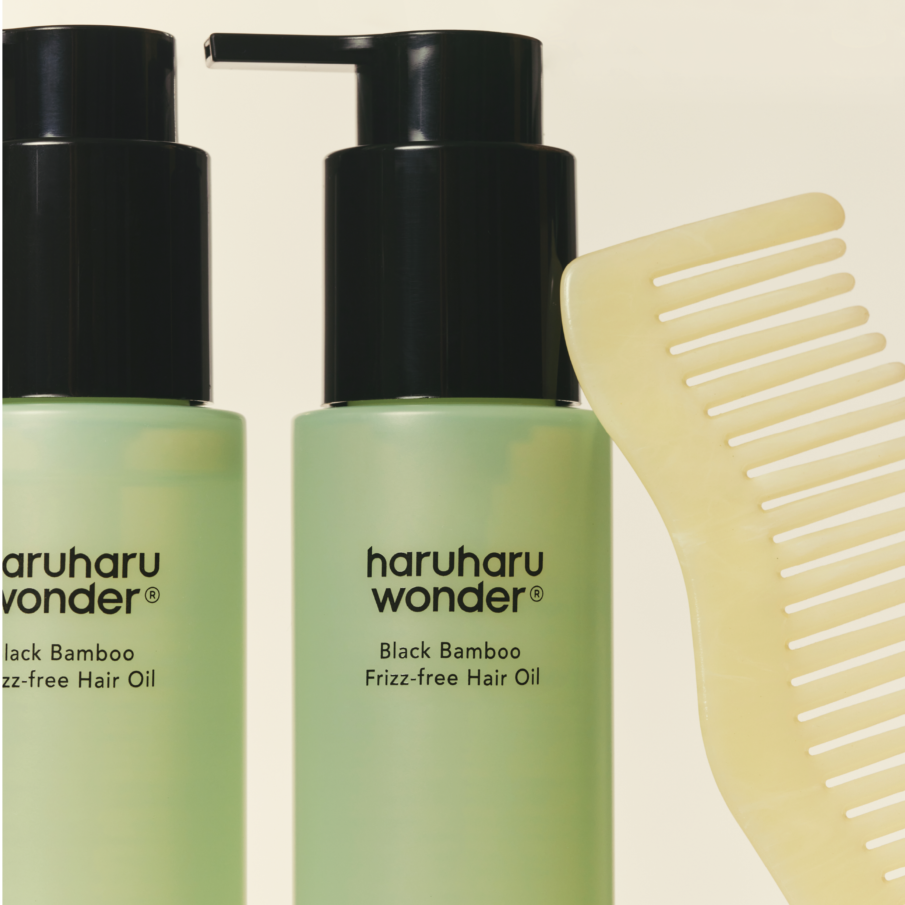 haruharu wonder Black Bamboo Frizz-free Hair Oil, 80 ml