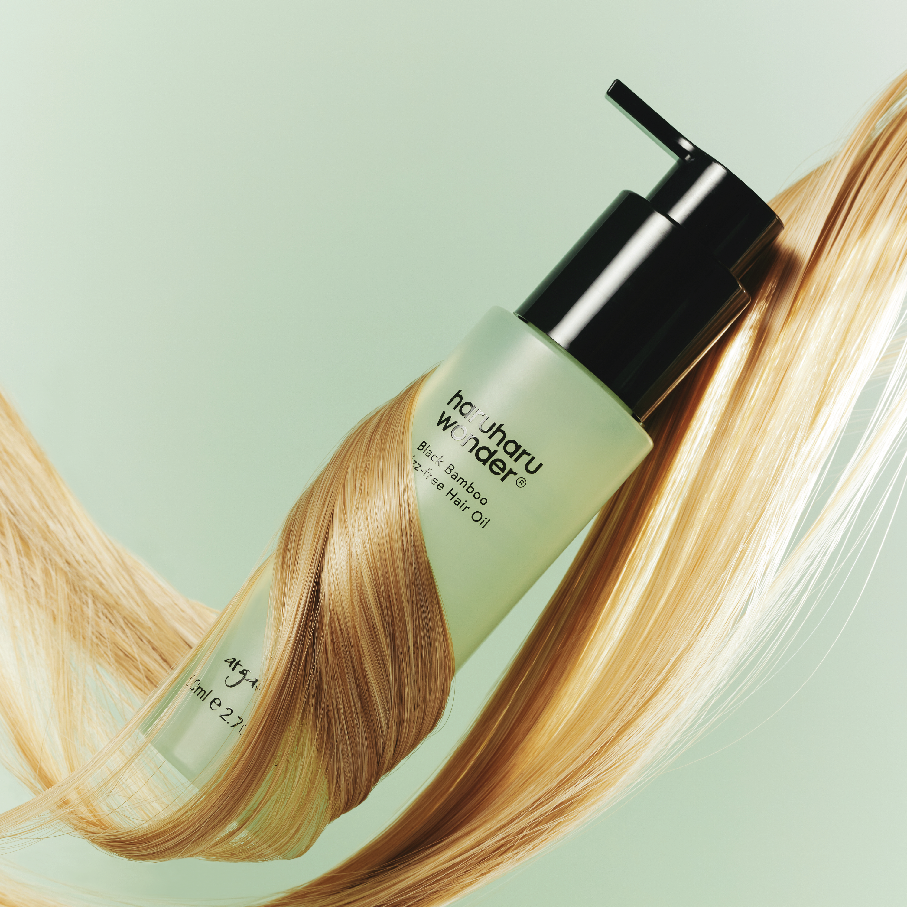 haruharu wonder Black Bamboo Frizz-free Hair Oil, 80 ml