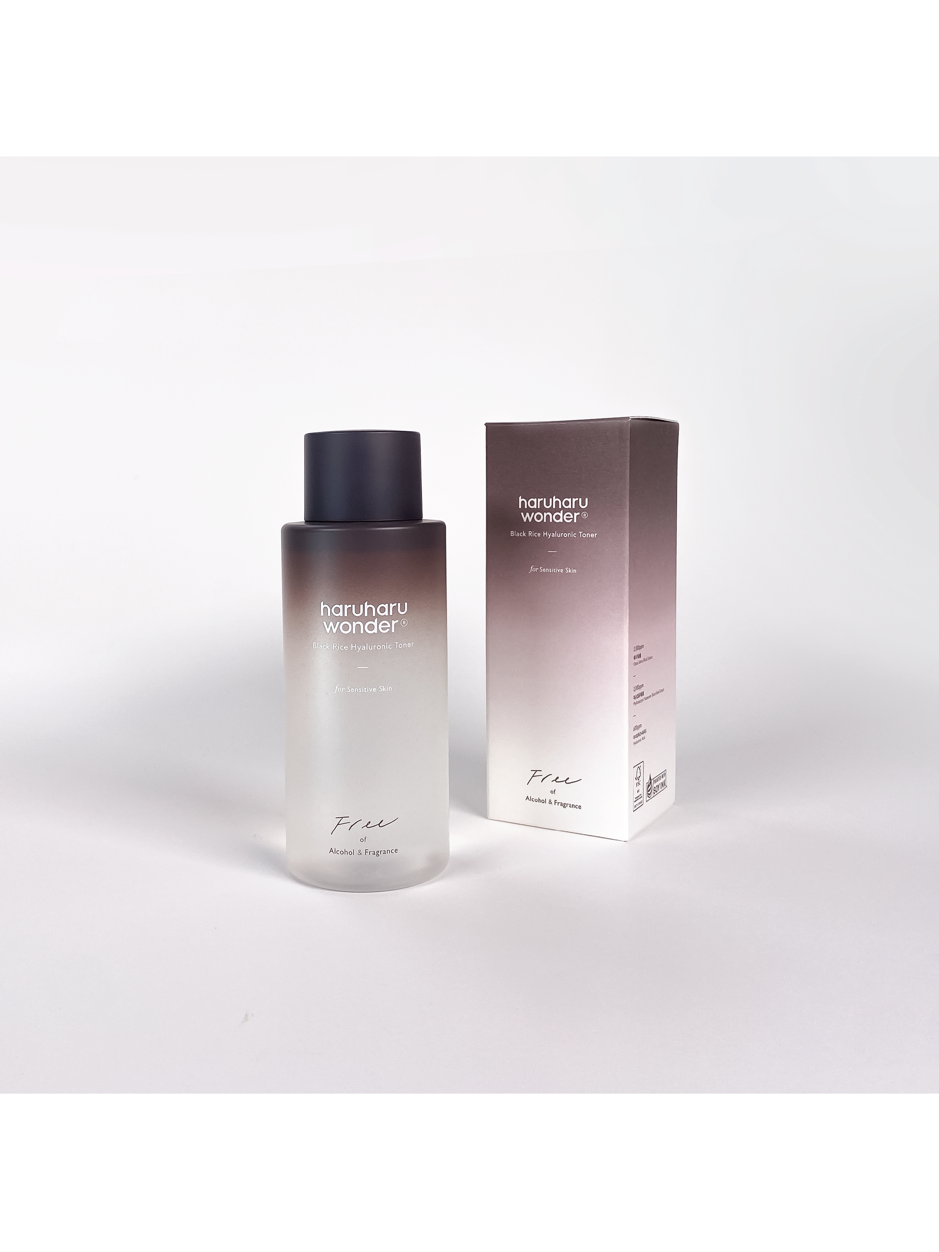 haruharu wonder Black Rice Hyaluronic Toner Free of Alcohol & Fragrance, 150 ml