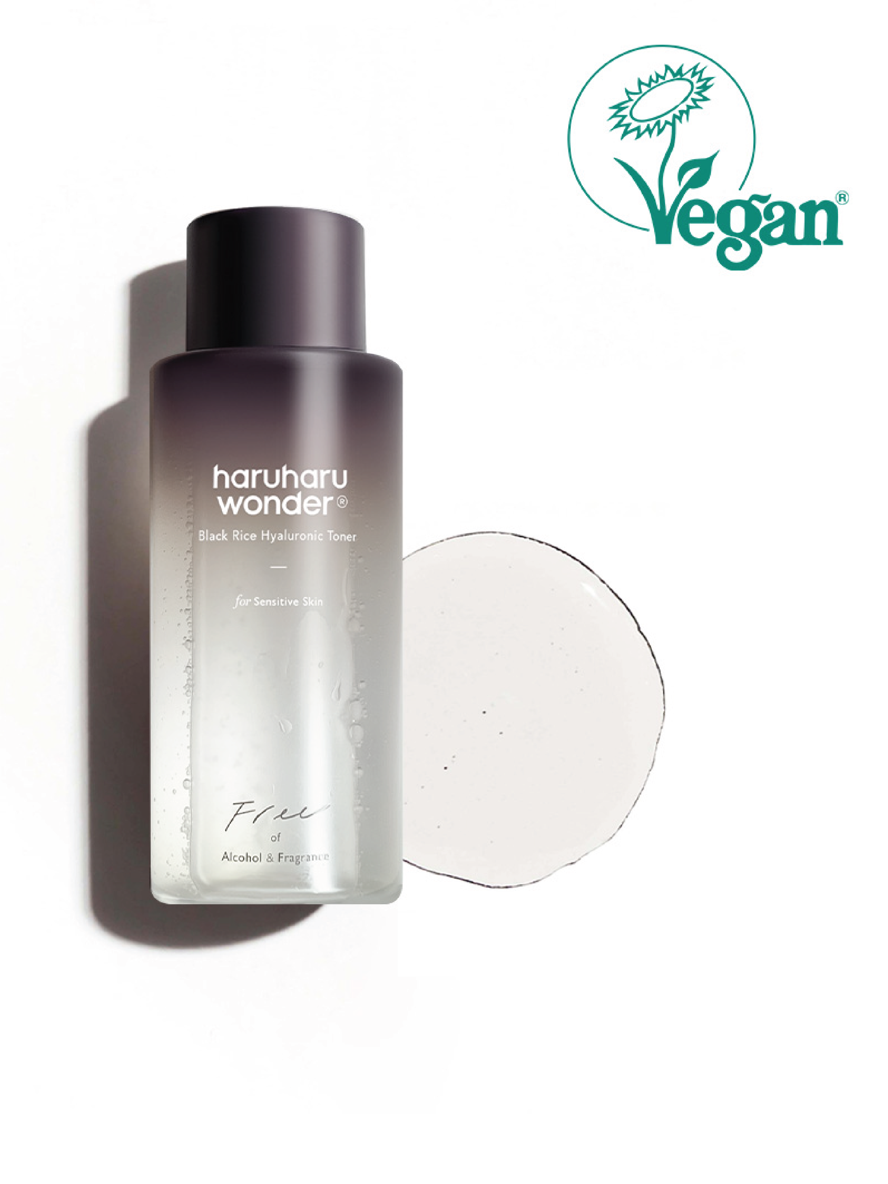 haruharu wonder Black Rice Hyaluronic Toner Free of Alcohol & Fragrance, 150 ml