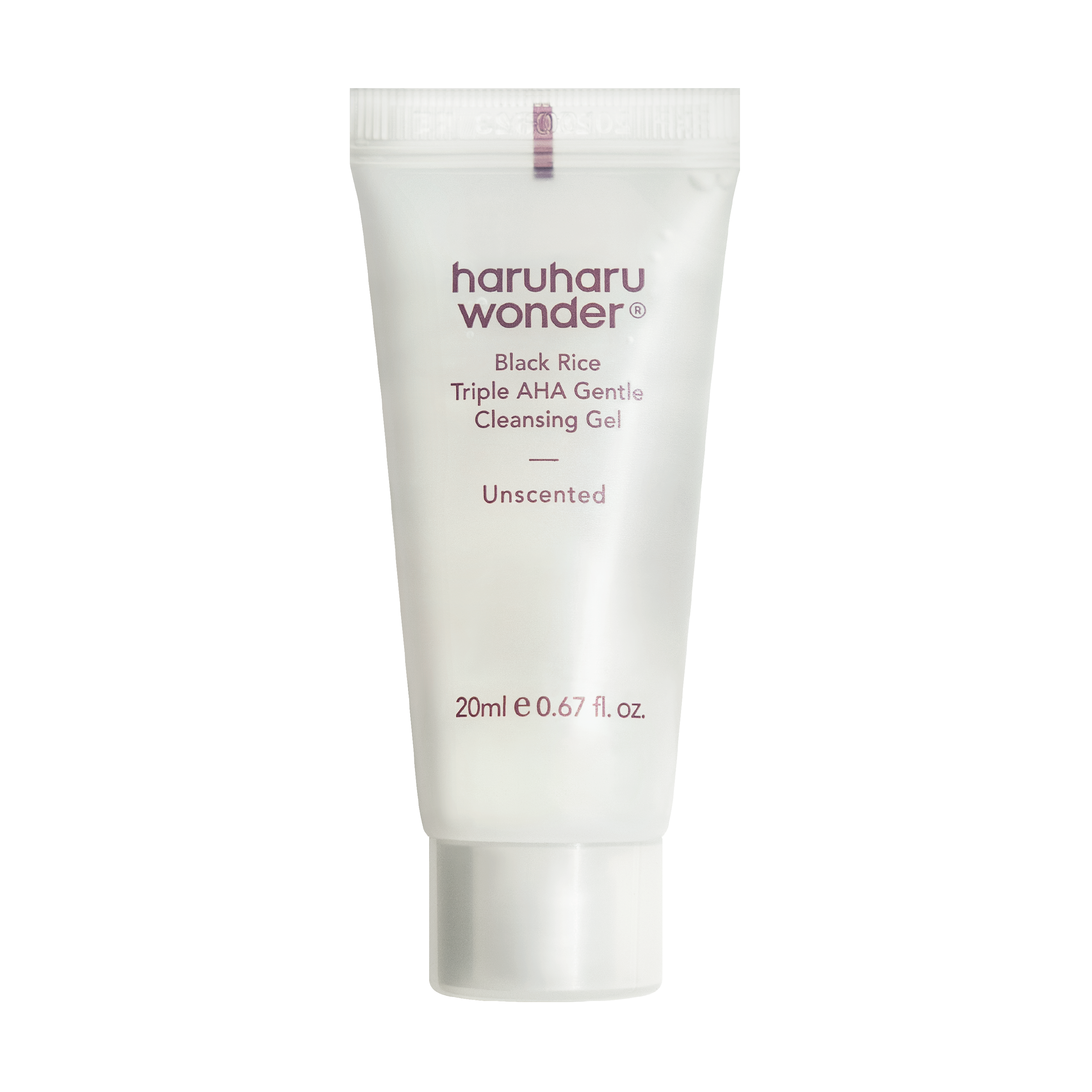 haruharu wonder Black Rice Triple AHA Gentle Cleansing Gel, 20 ml