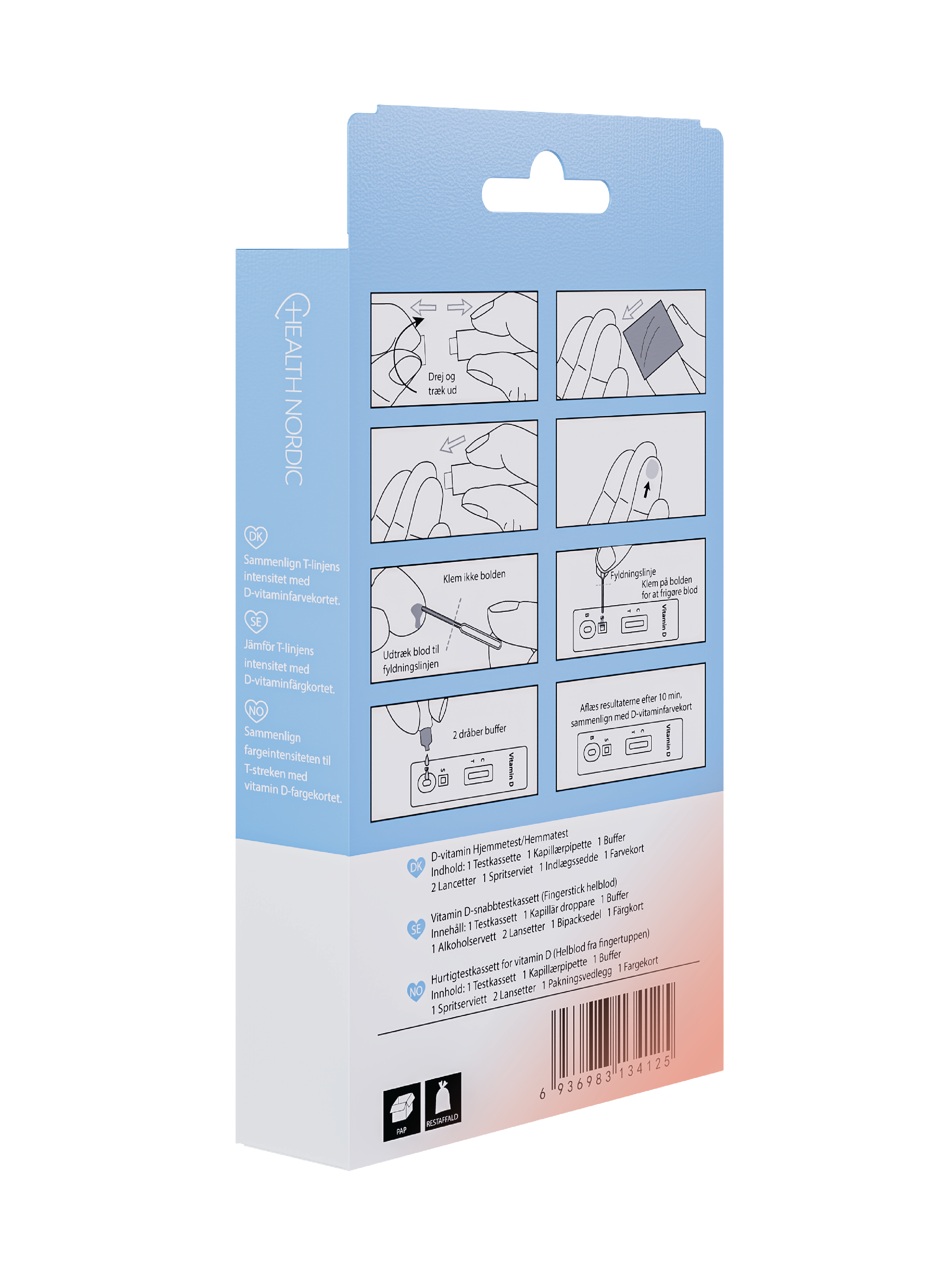 Health Nordic D-vitaminmangel Hjemmetest, 1 stk.