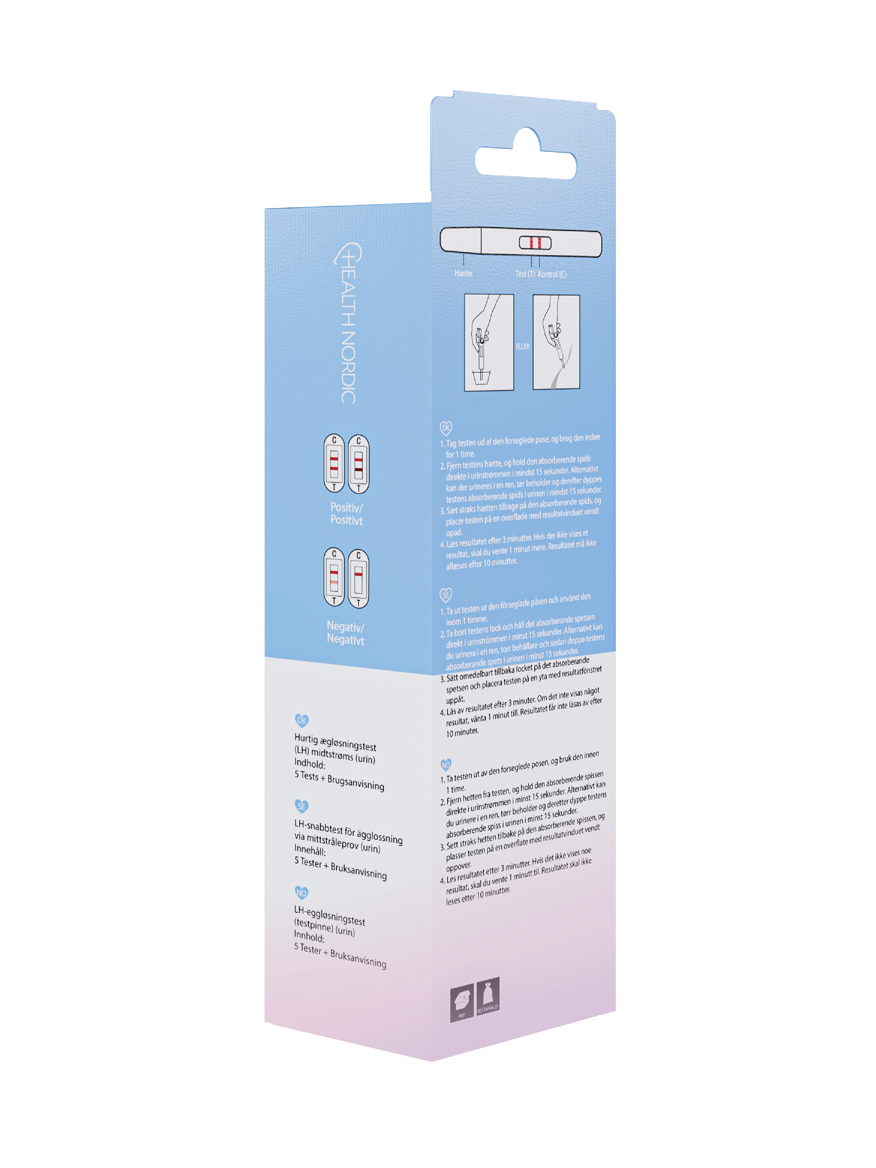 Health Nordic Eggløsningstest Stav, 5 stk.