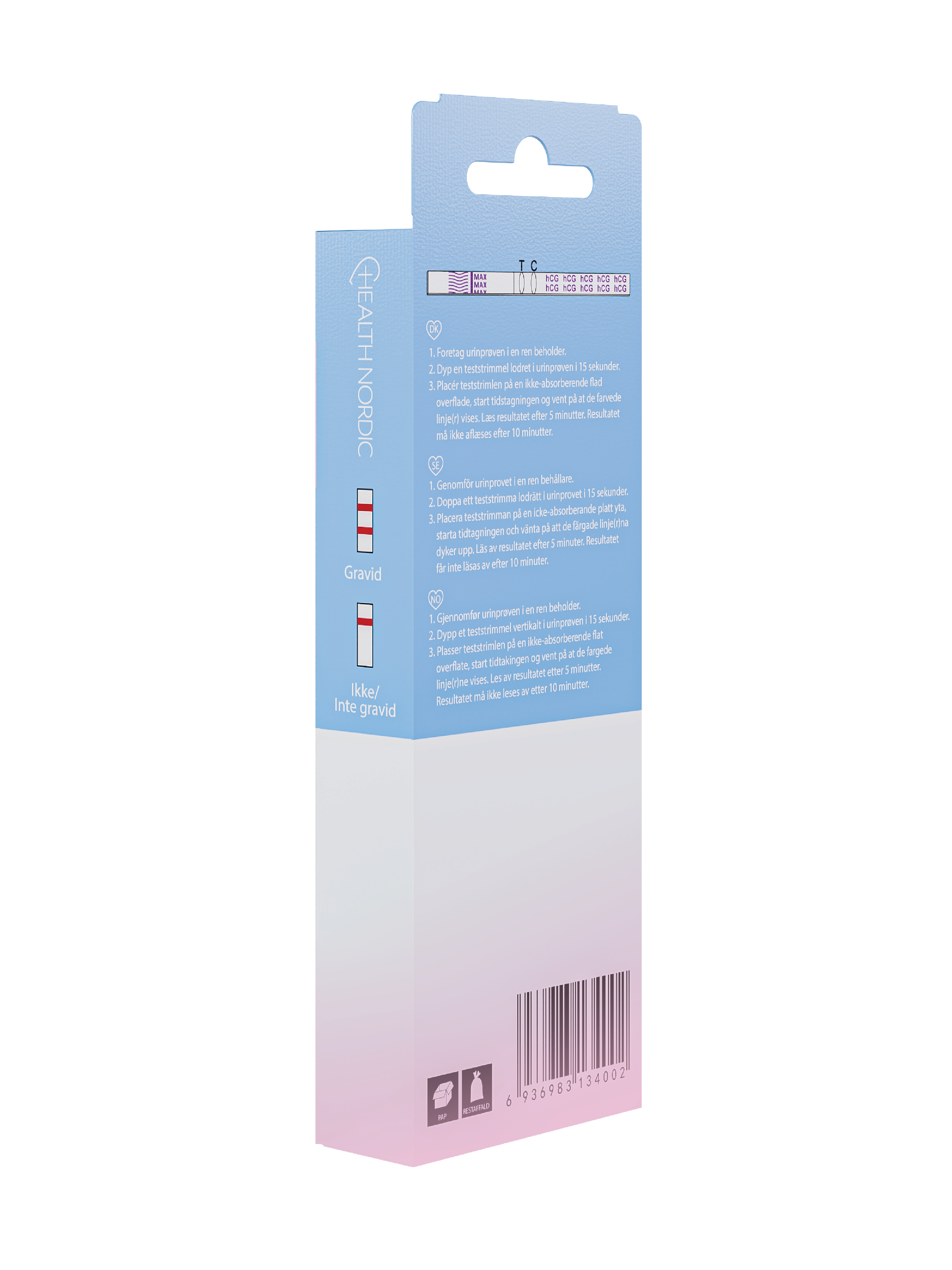 Health Nordic Graviditetstest Strimmel, 5 stk.