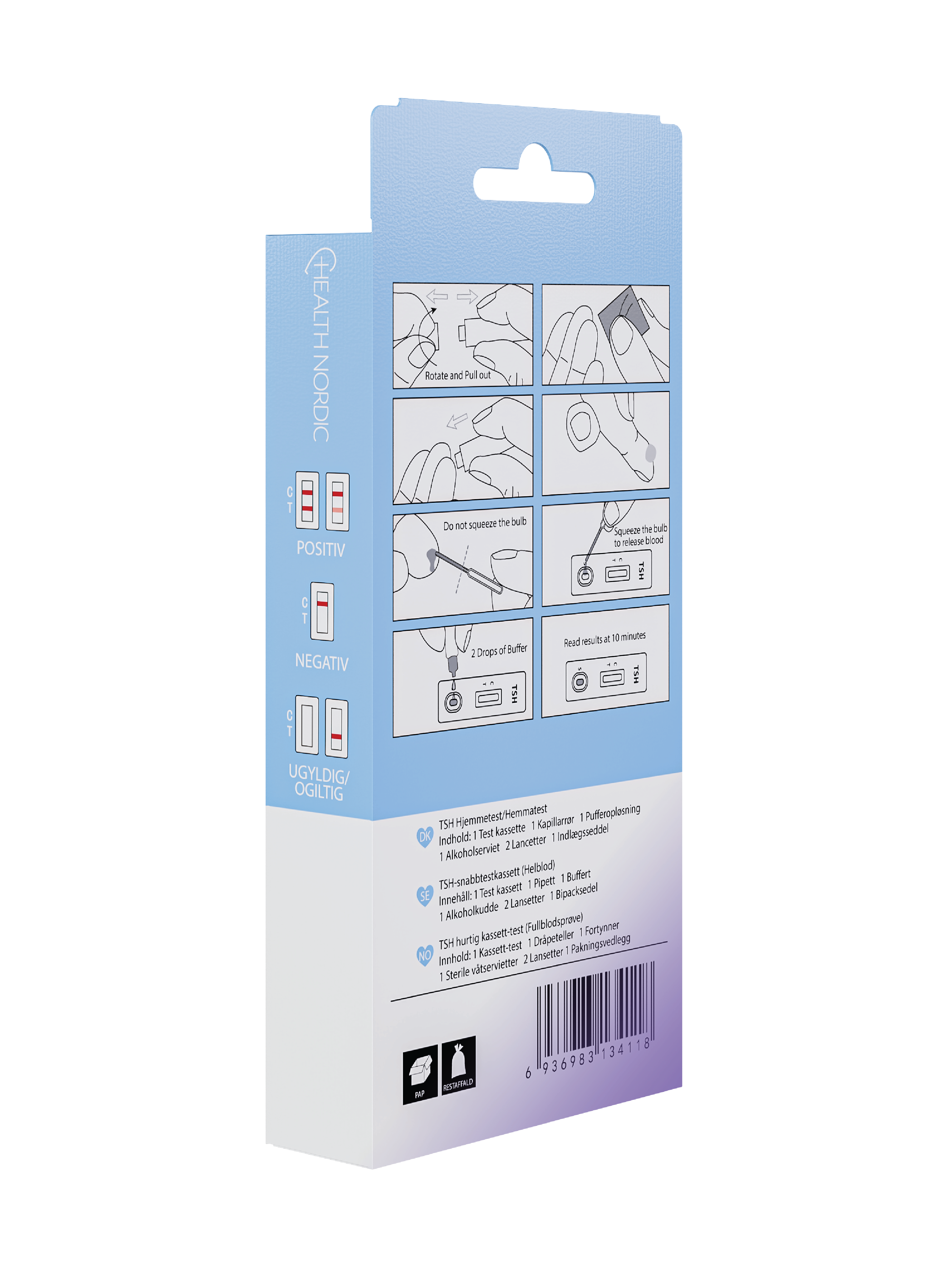 Health Nordic Skjoldbruskkjertel Hjemmetest, 1 stk.