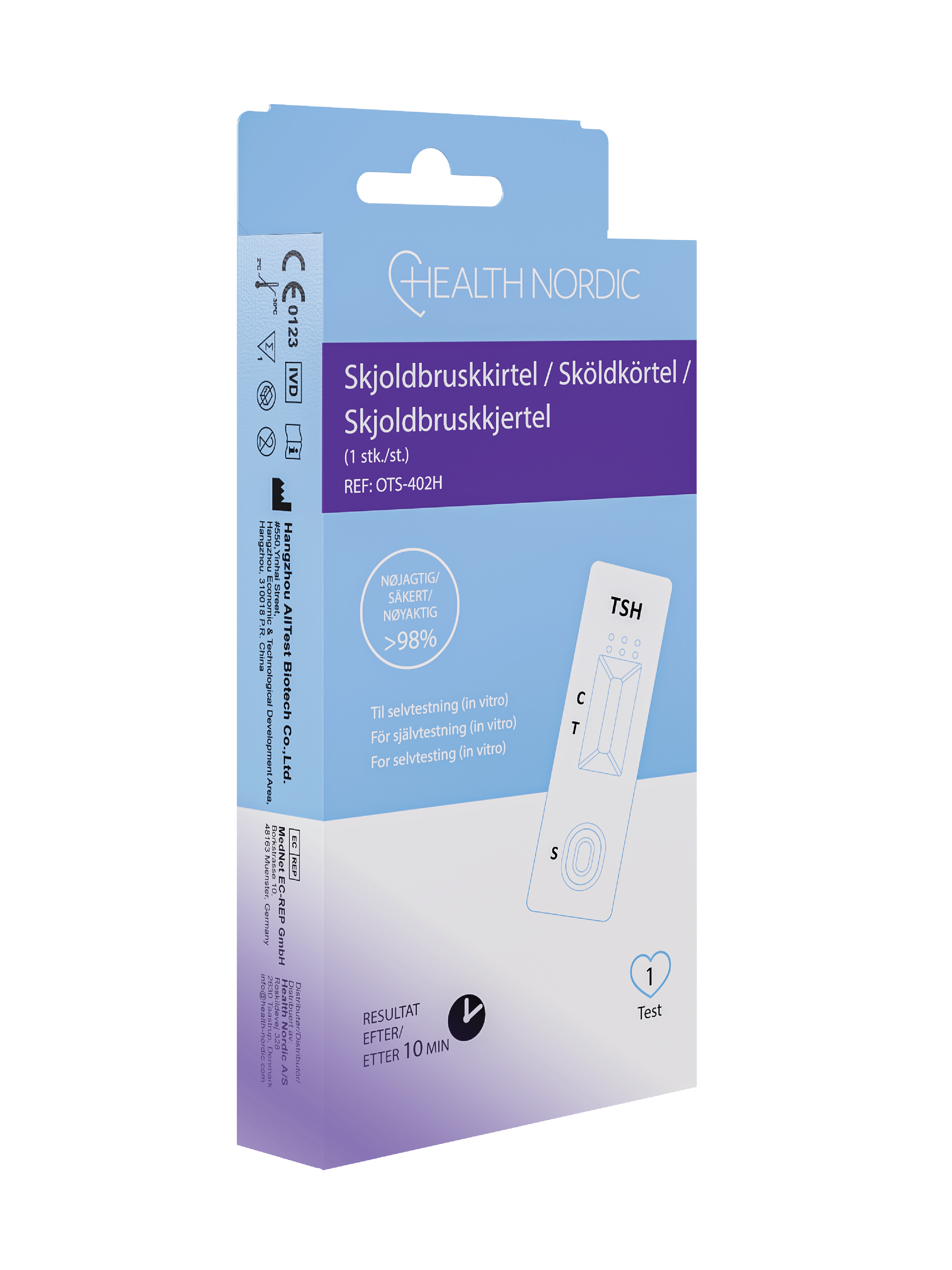 Health Nordic Skjoldbruskkjertel Hjemmetest, 1 stk.