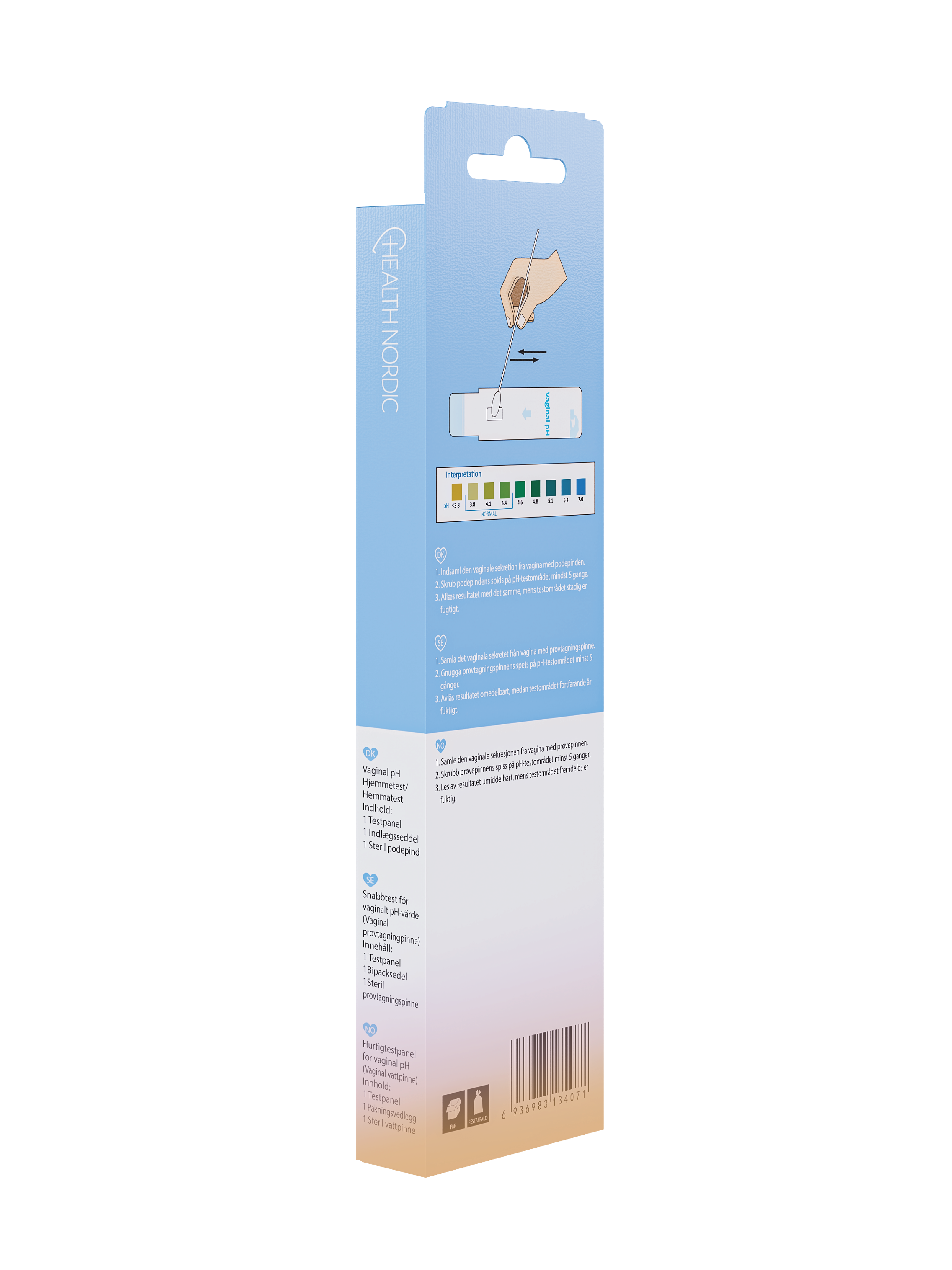 Health Nordic Vaginal pH Hjemmetest, 1 stk.