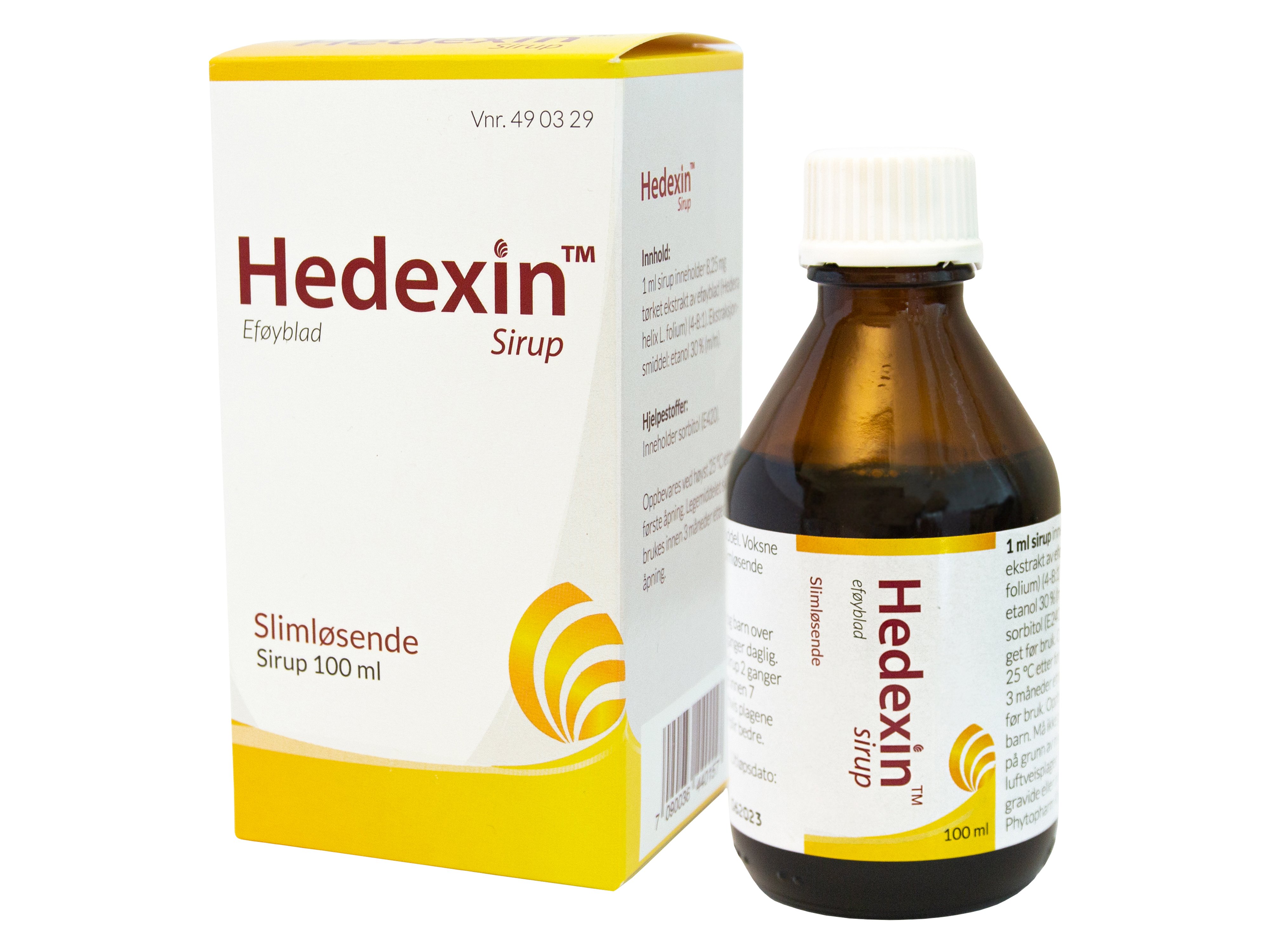 Hedexin Sirup, 100 ml.