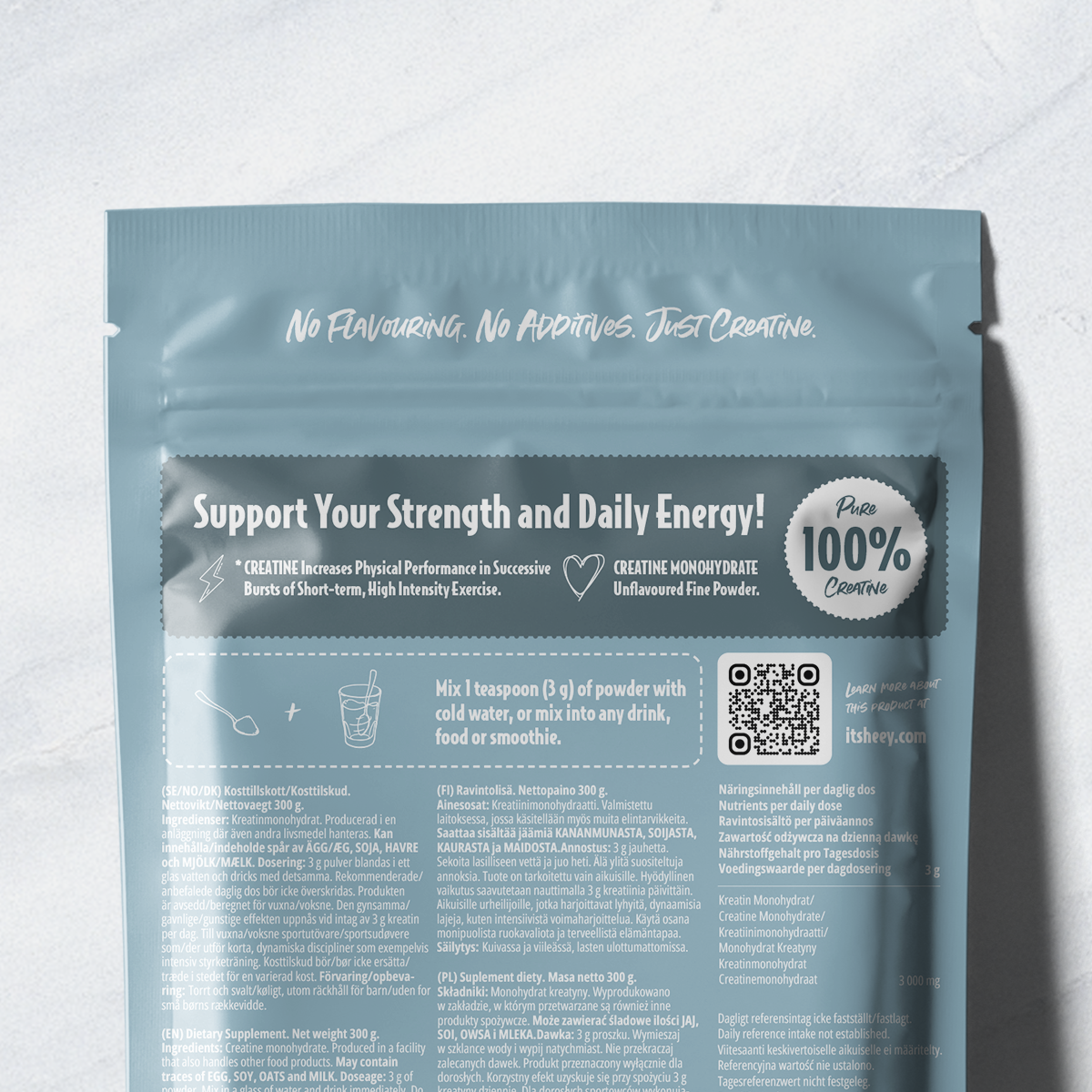 Heey! Creatine Monohydrate 100% Kreatin, 300 g