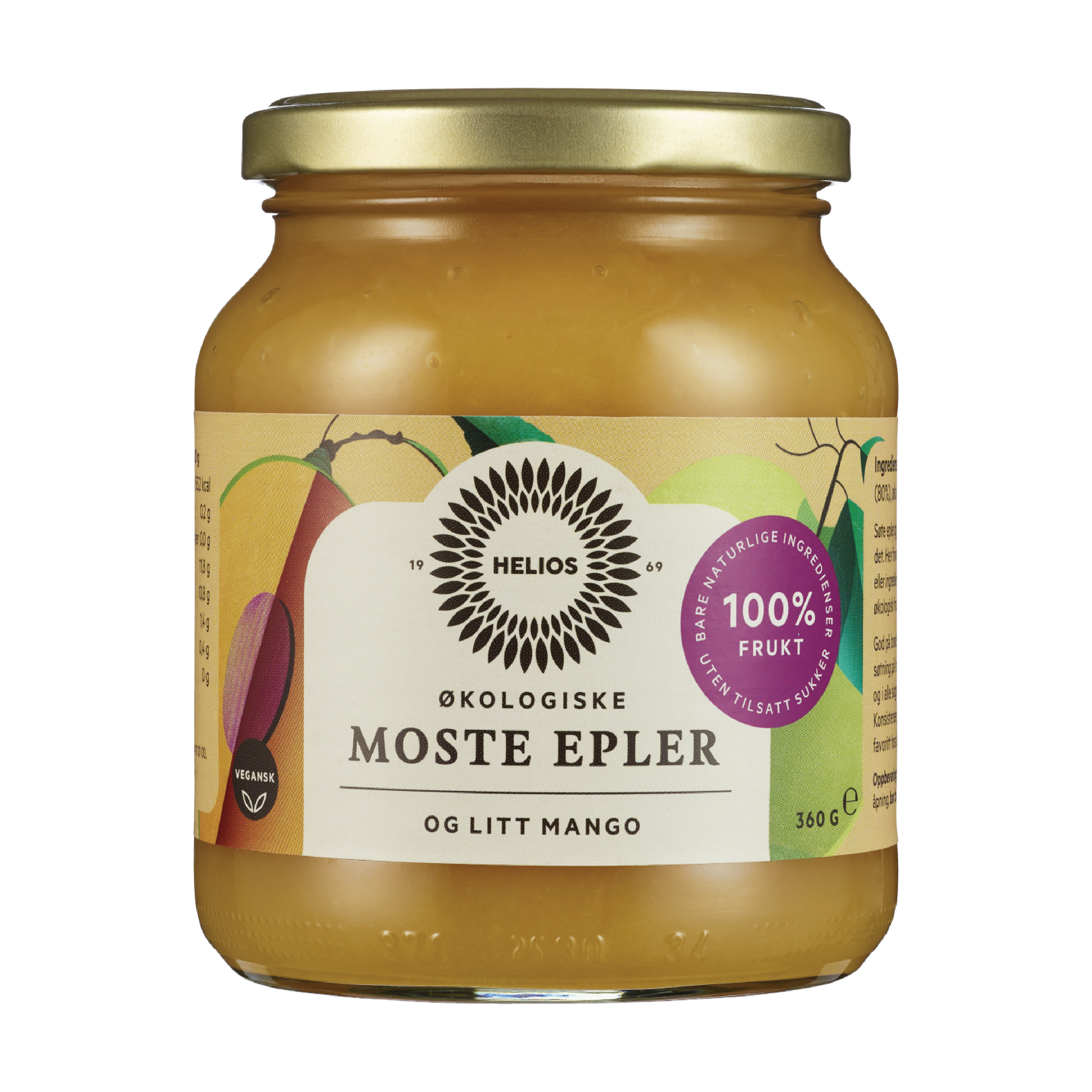 Helios Eplemos med mango, 360 g