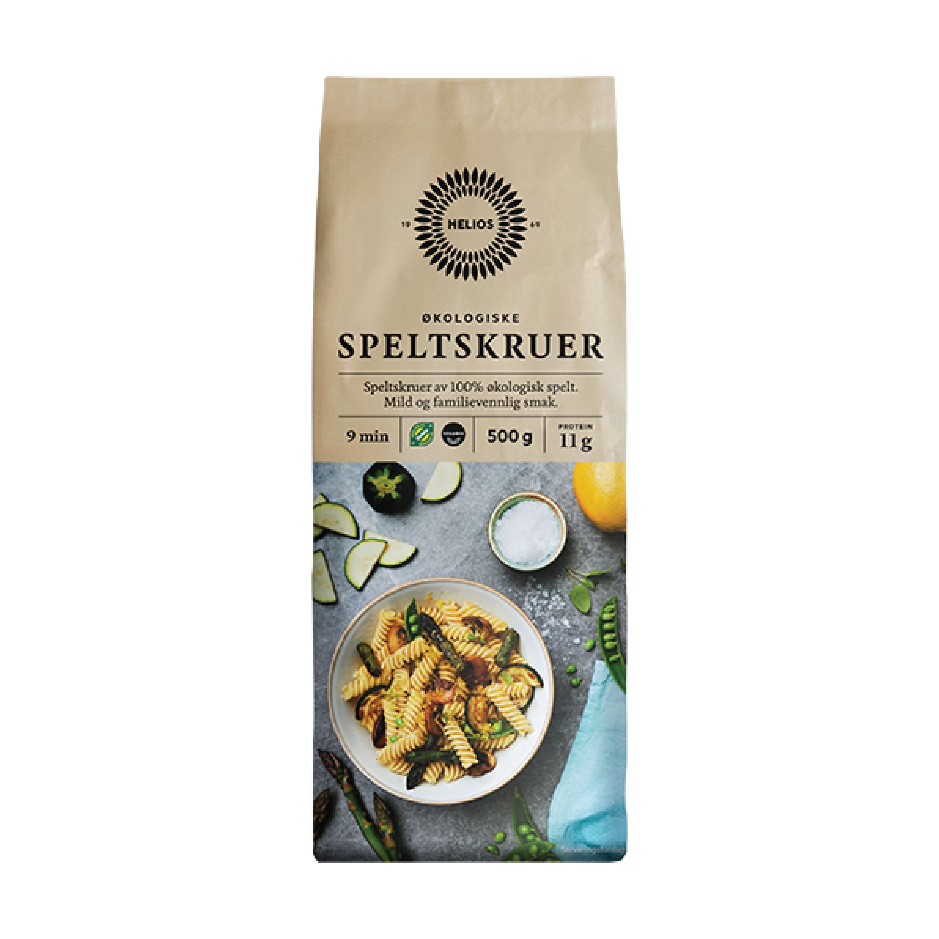Fusilli Spelt 500g Økologisk