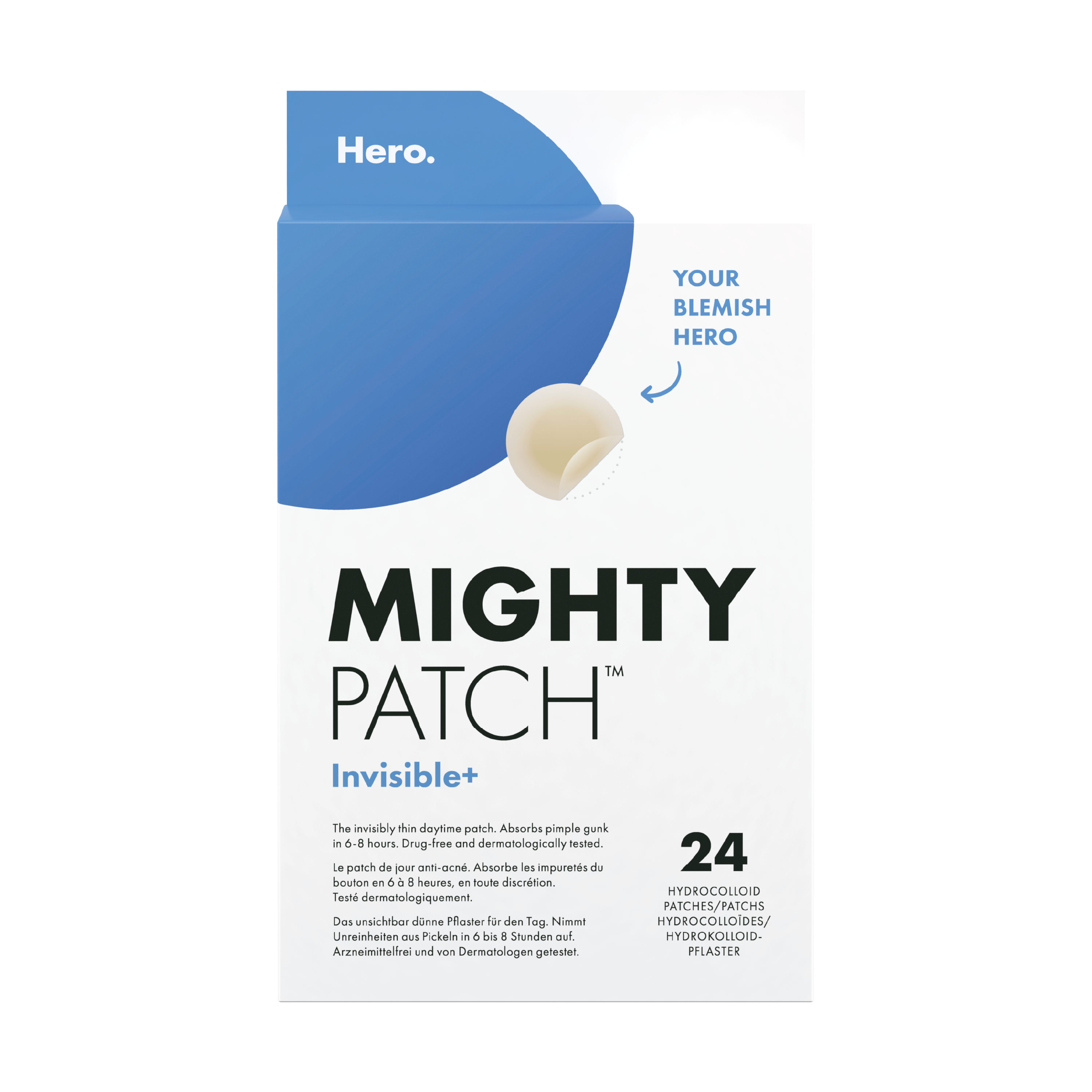 Hero Mighty Patch Invisible Plus, 1 stk.