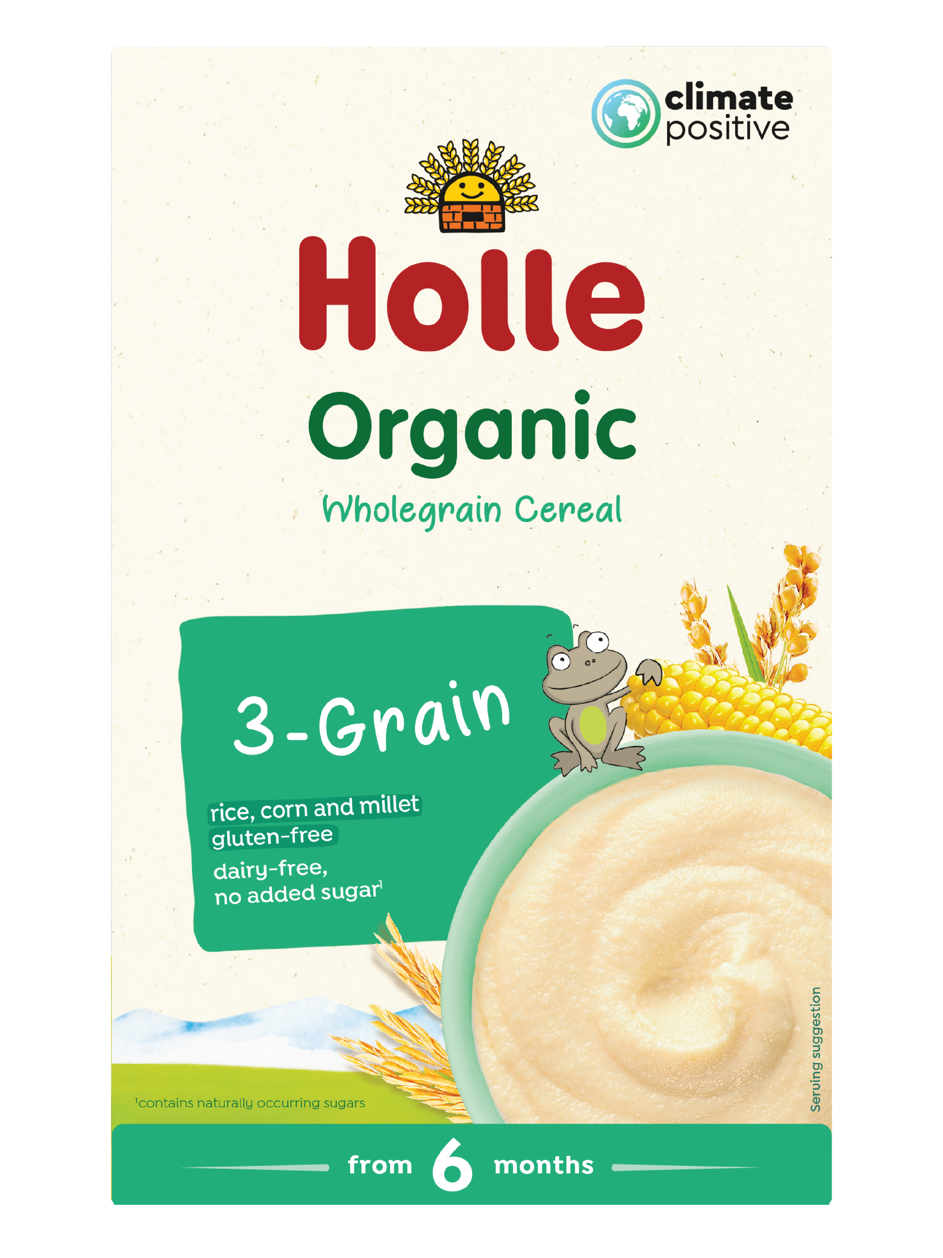Holle 3-Kornsgrøt, 250 gram