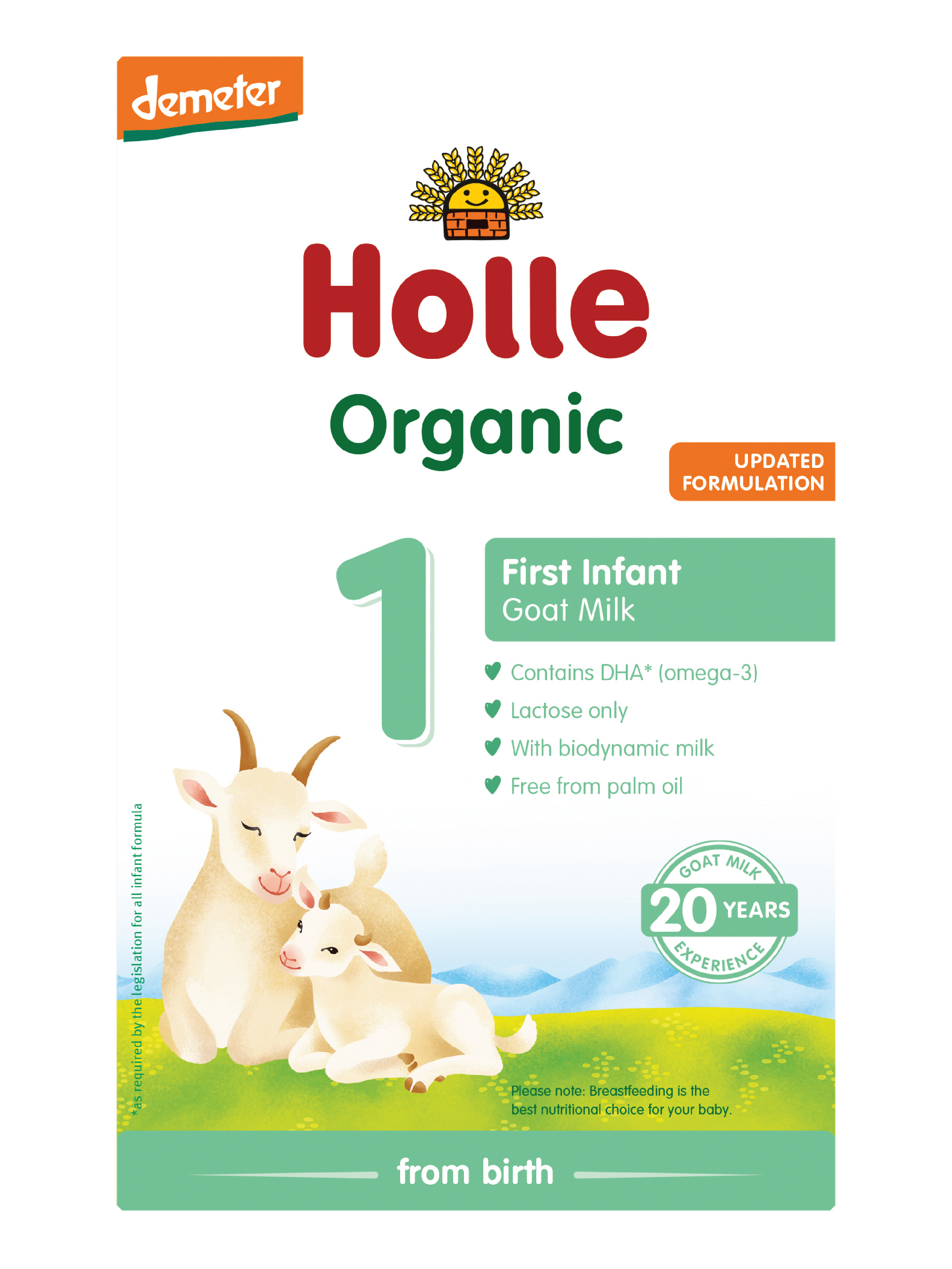 Holle Morsmelkerstatning Geitemelk nr. 1, 400 g