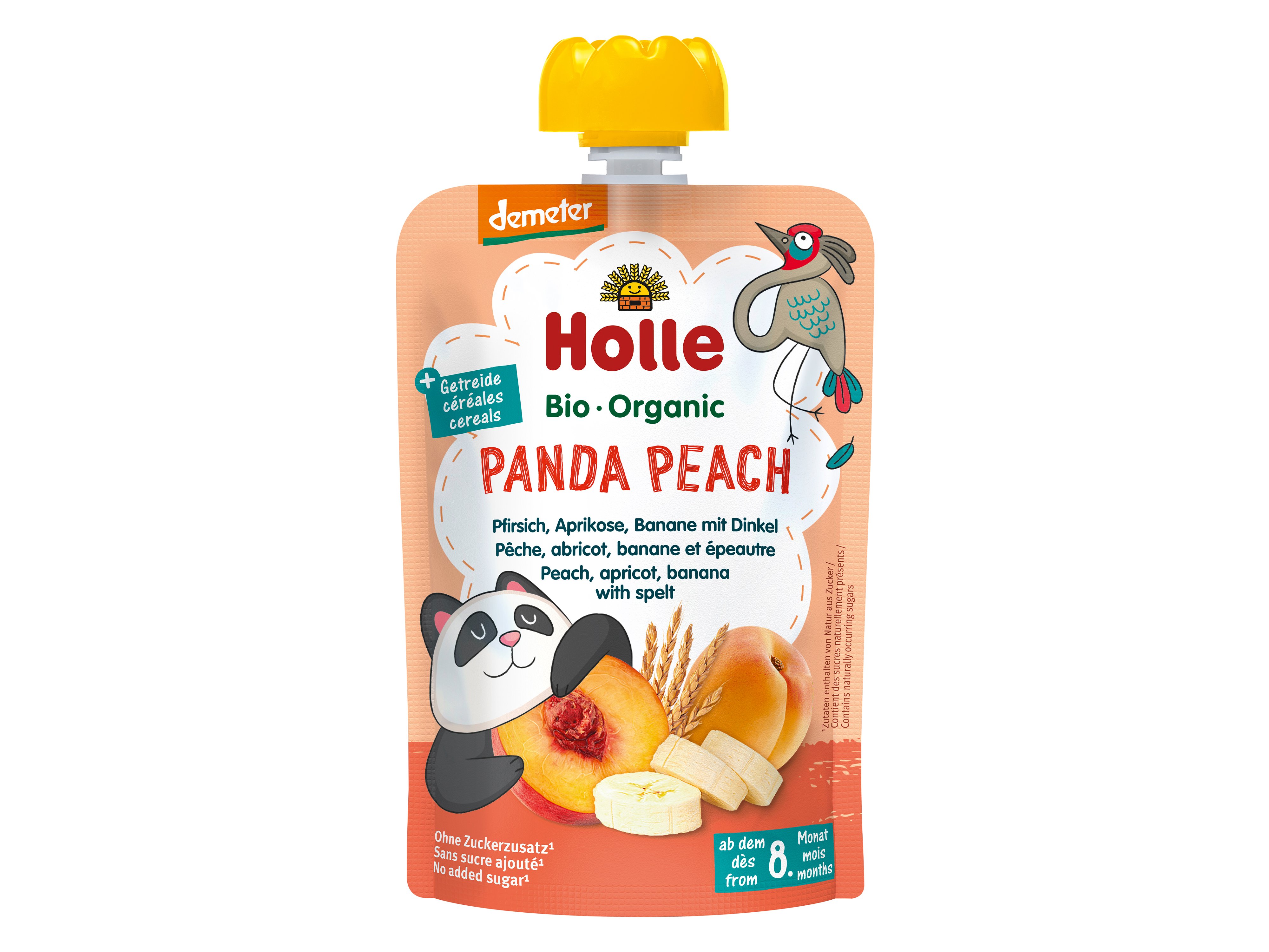 Holle Smoothie Panda Peach, 100 gram