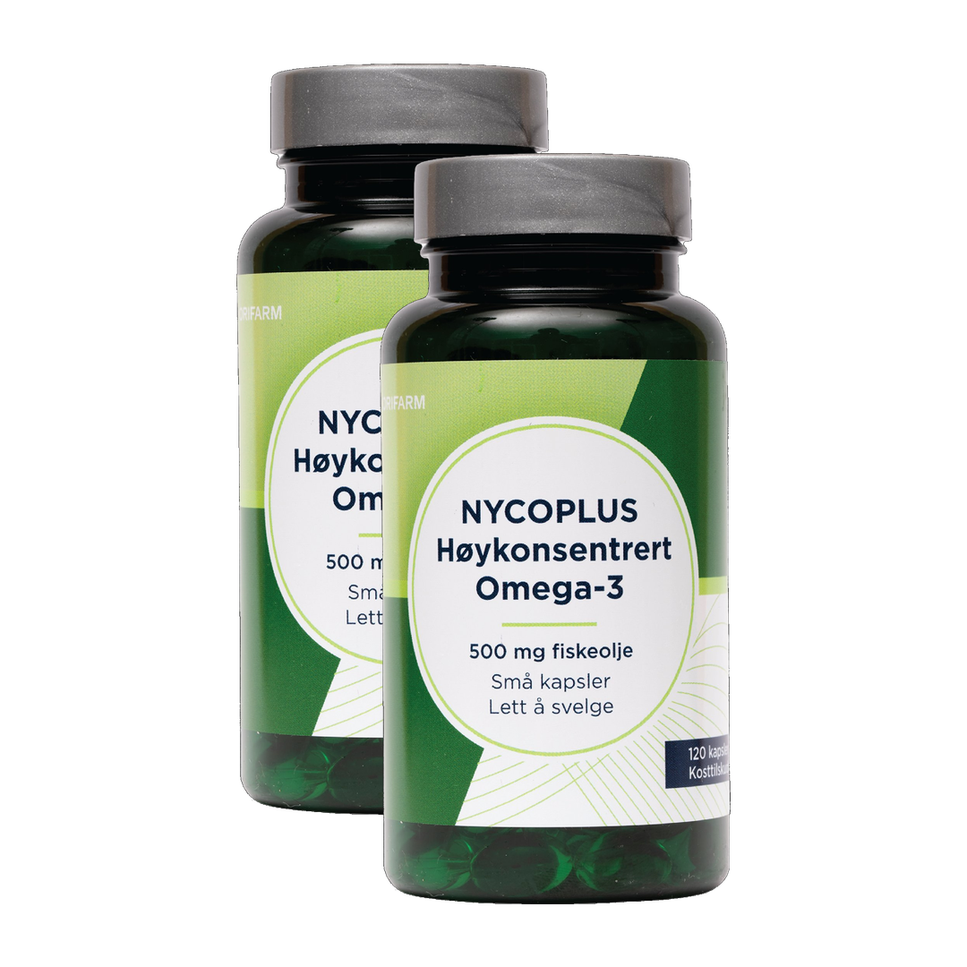 Høykonsentrert omega-3 kapsler 500 mg
