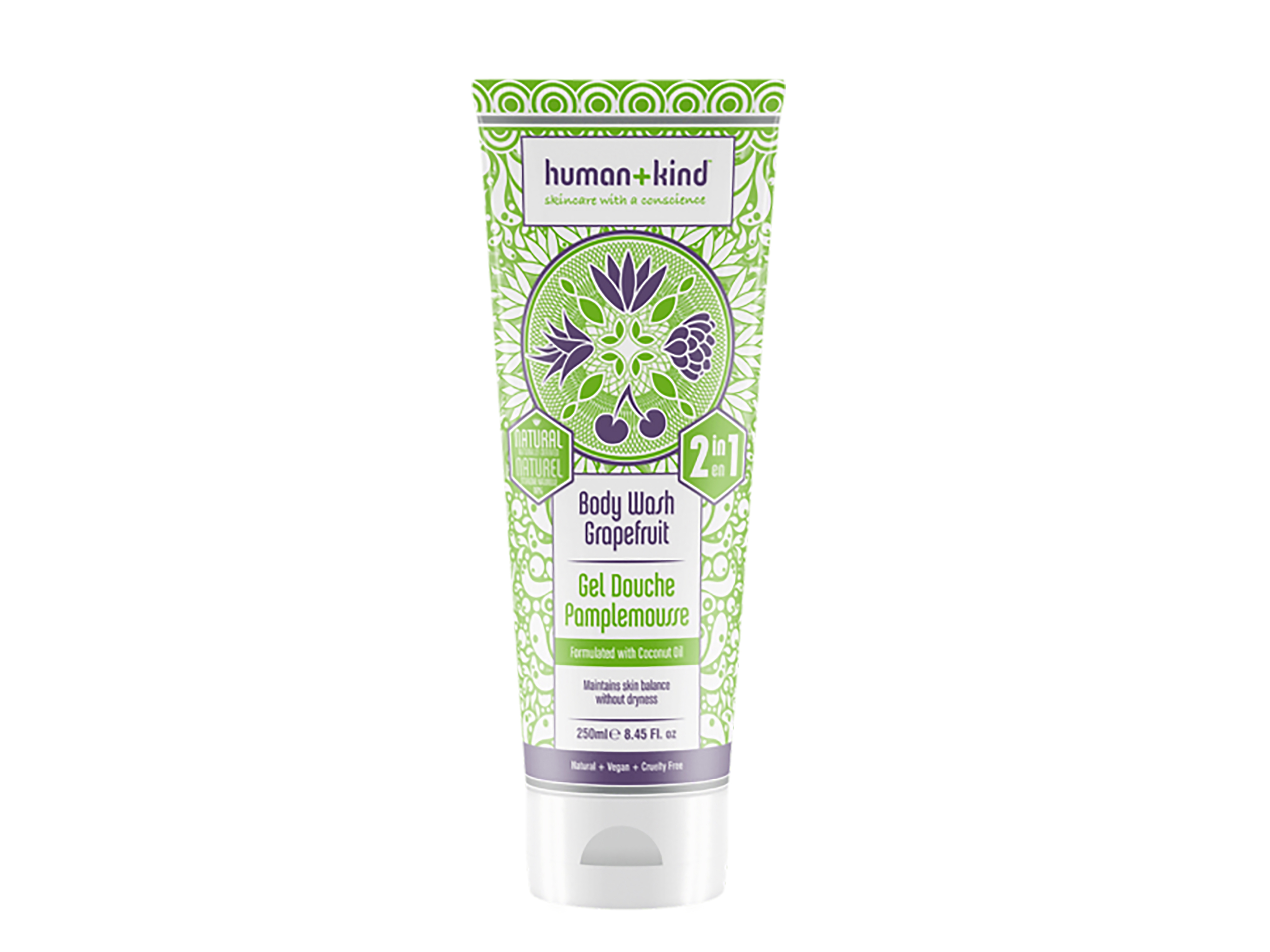 Human+Kind Body Wash Grapefruit, 250 ml