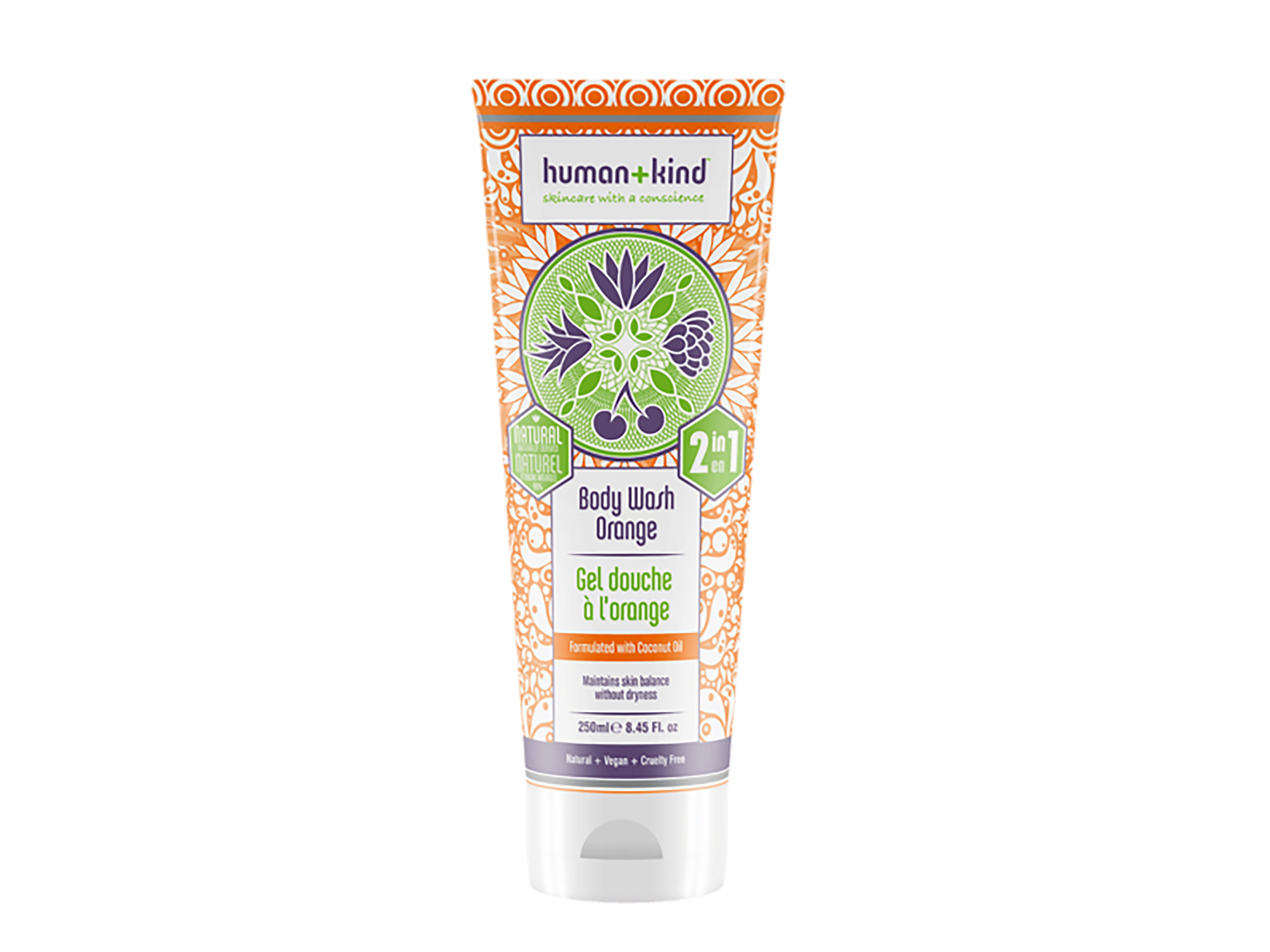 Human+Kind Body Wash Orange, 250 ml