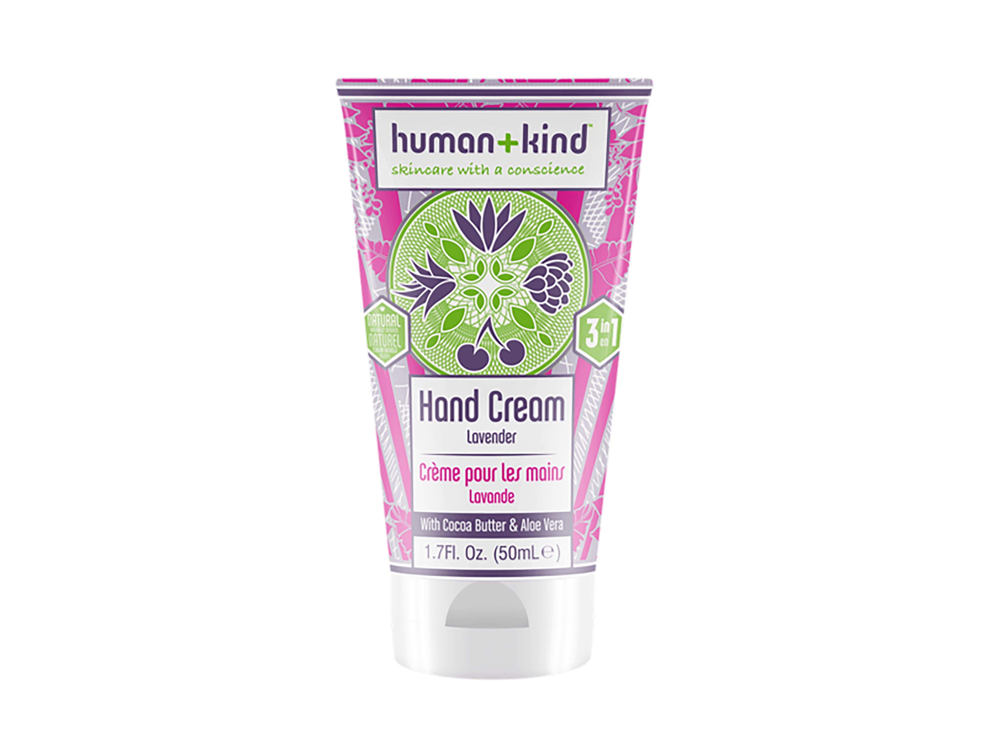 Human+Kind 3-in-1 Hand Cream Lavender, 50 ml