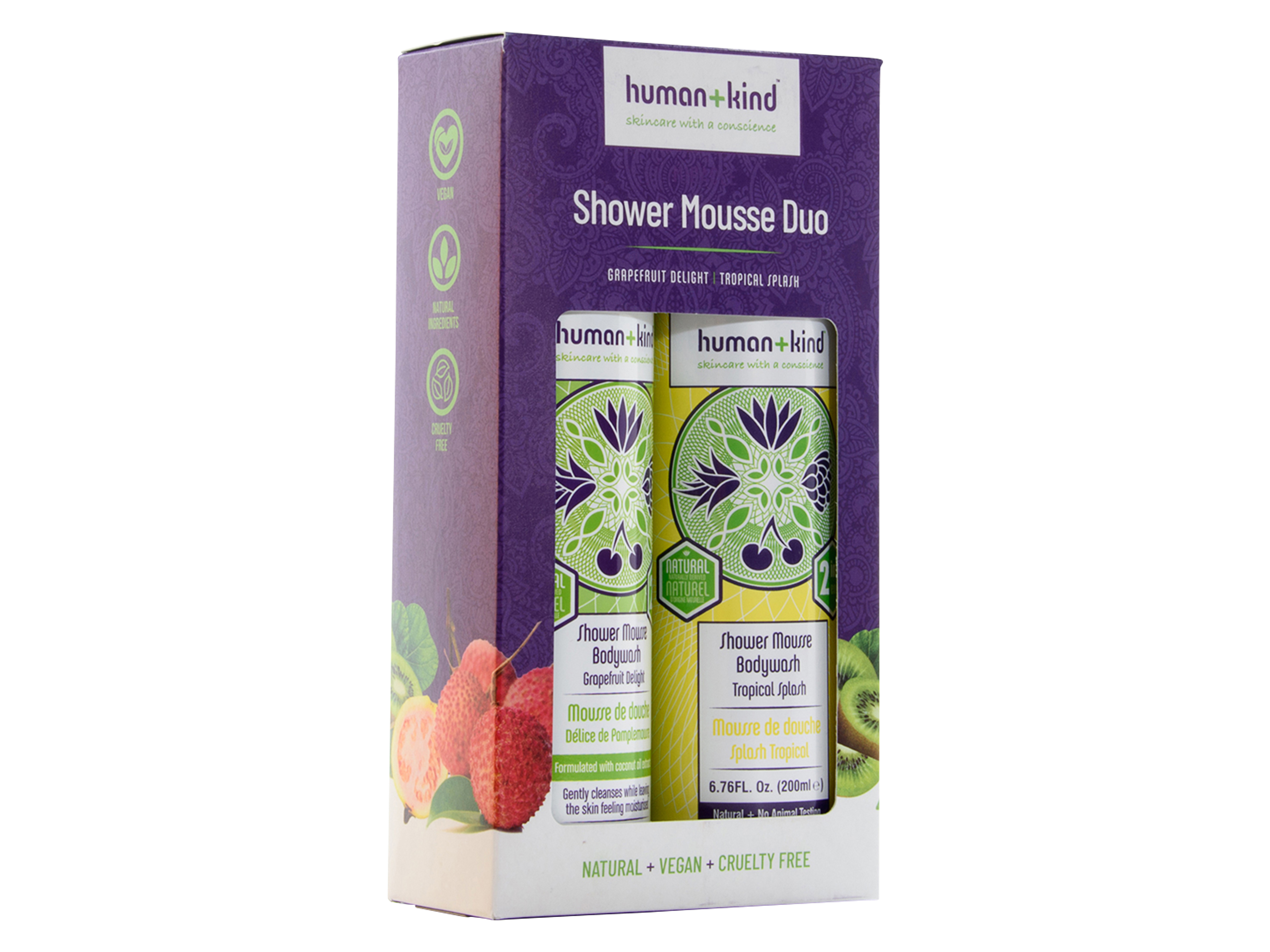 Human+Kind HumanKind Shower Mousse Duo Gave, 1 sett