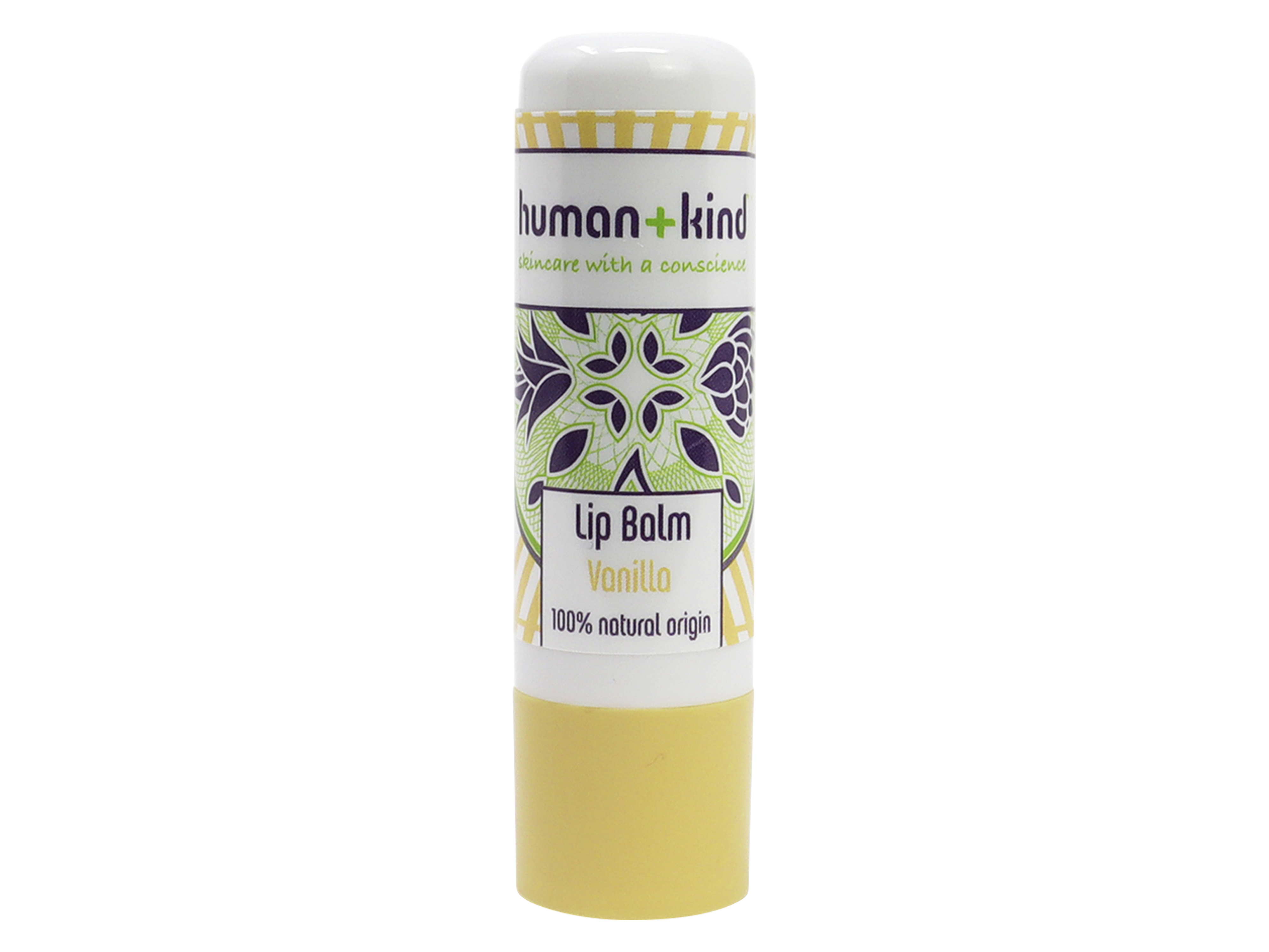 Human+Kind Lip Balm Vanilla, 4,8 gram.