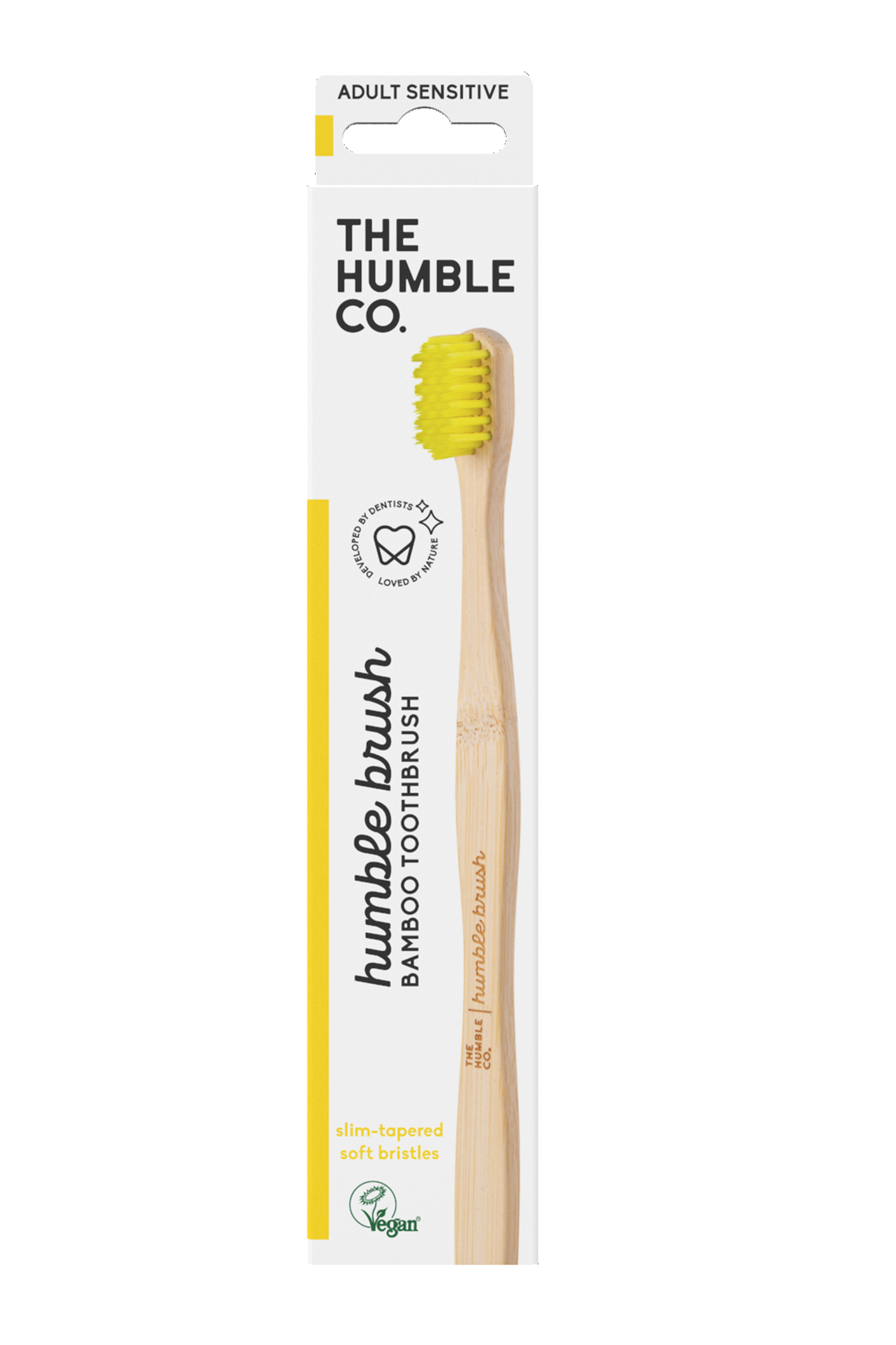 The Humble Co. Brush Adult Sensitive, Yellow, 1 stk.