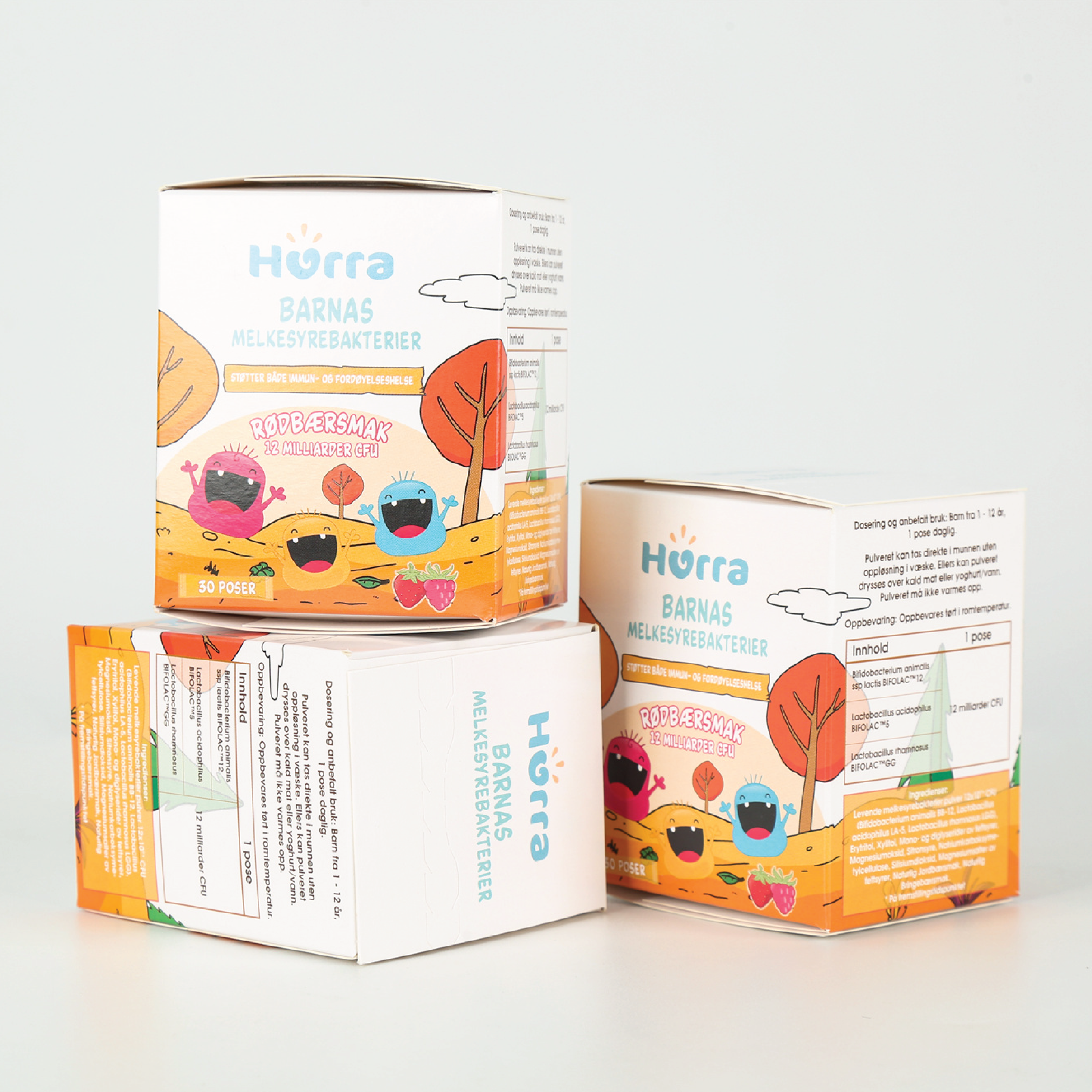 Hurra Barnas Melkesyrebakterier Doseposer, 30 stk.