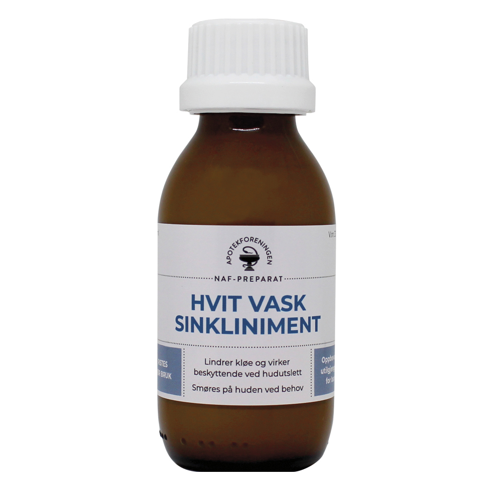 Hvit vask sinkliniment NAF, 100 ml