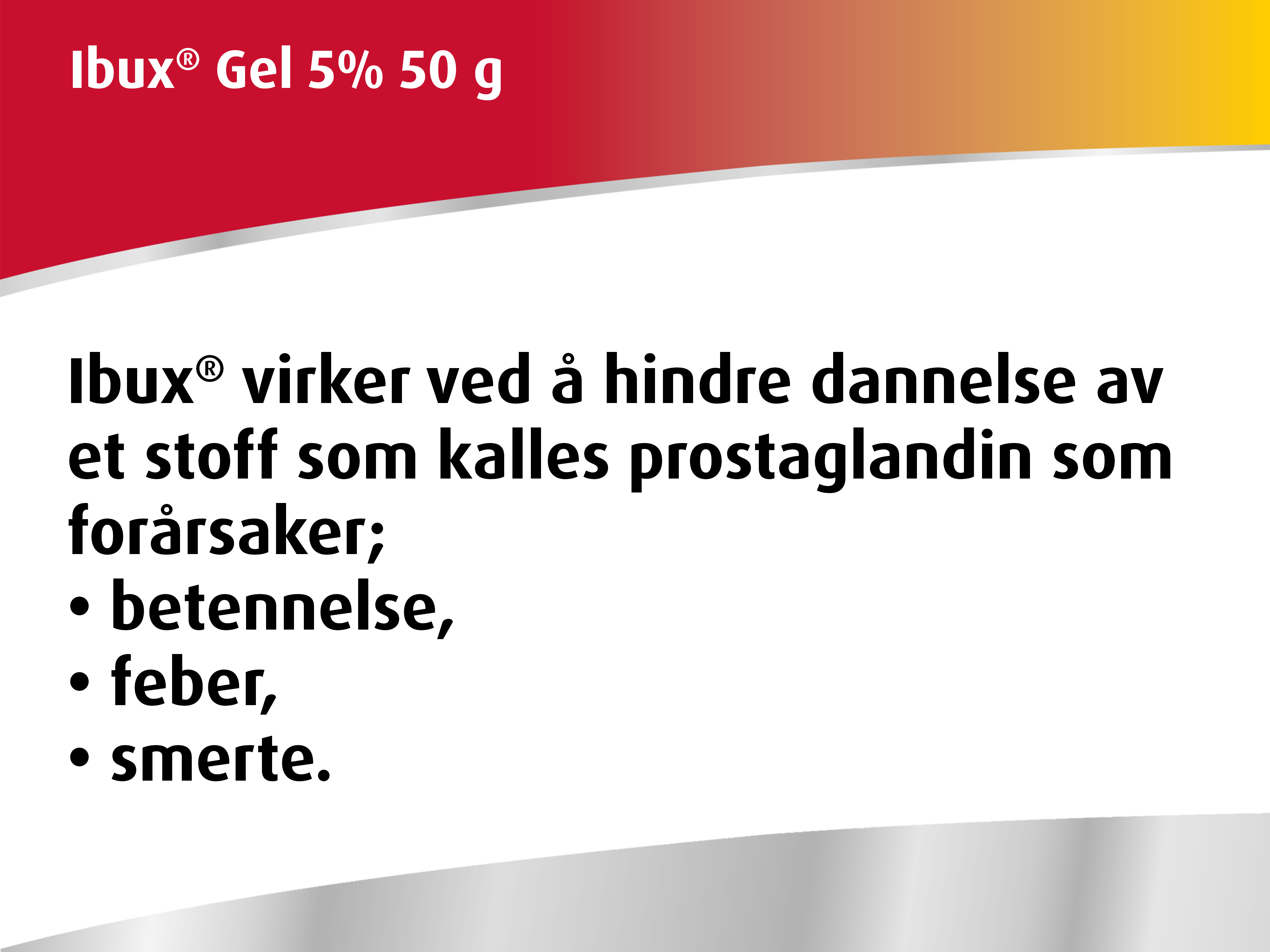 Ibux 50 mg/g gel, 50 g