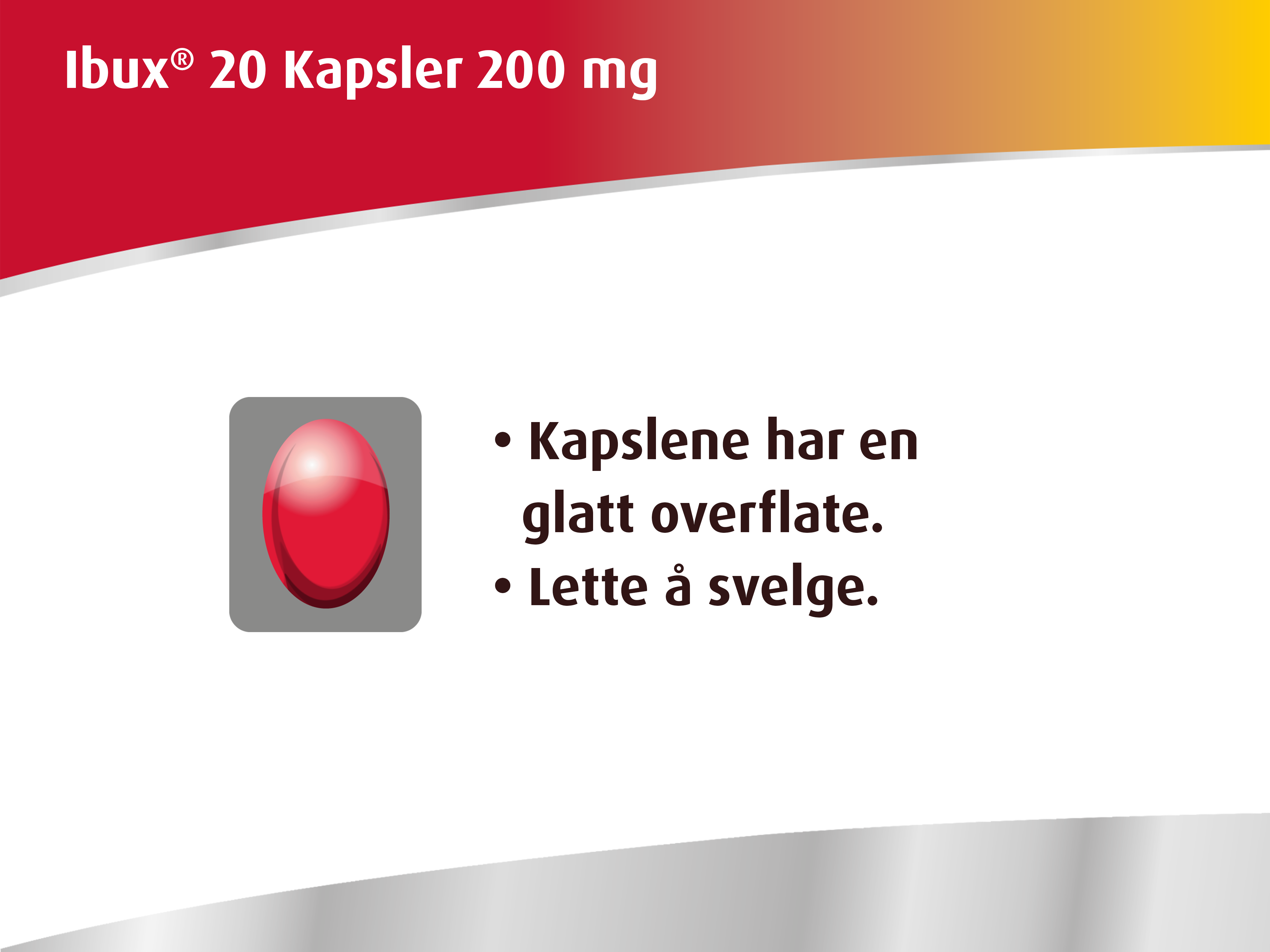 Ibux 200 mg kapsler, 20 stk.