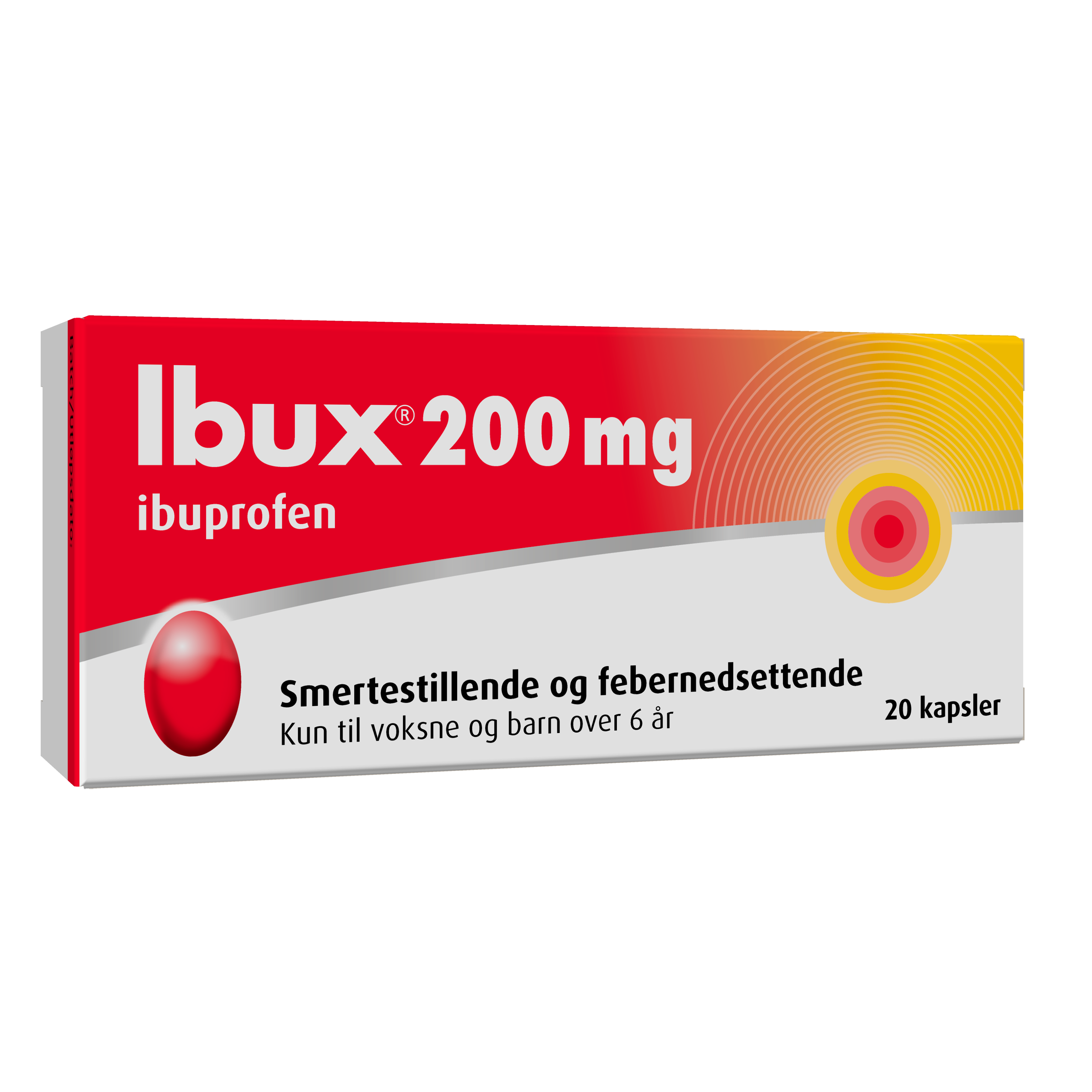 Ibux Kapsler 200mg, 20 stk.