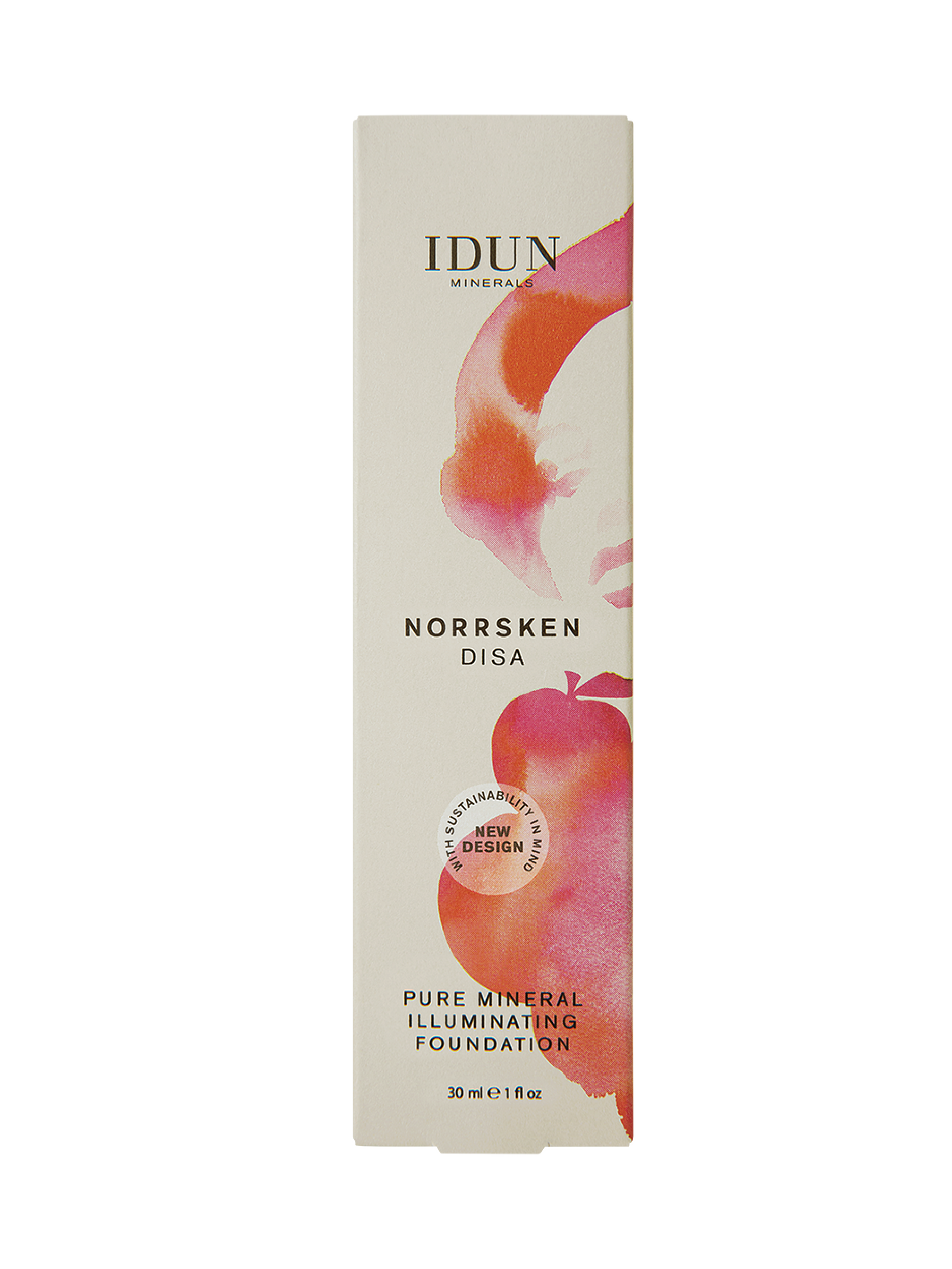 IDUN Minerals Norrsken Pure Mineral Illuminating Foundation, Disa, Lys/medium, 30 ml