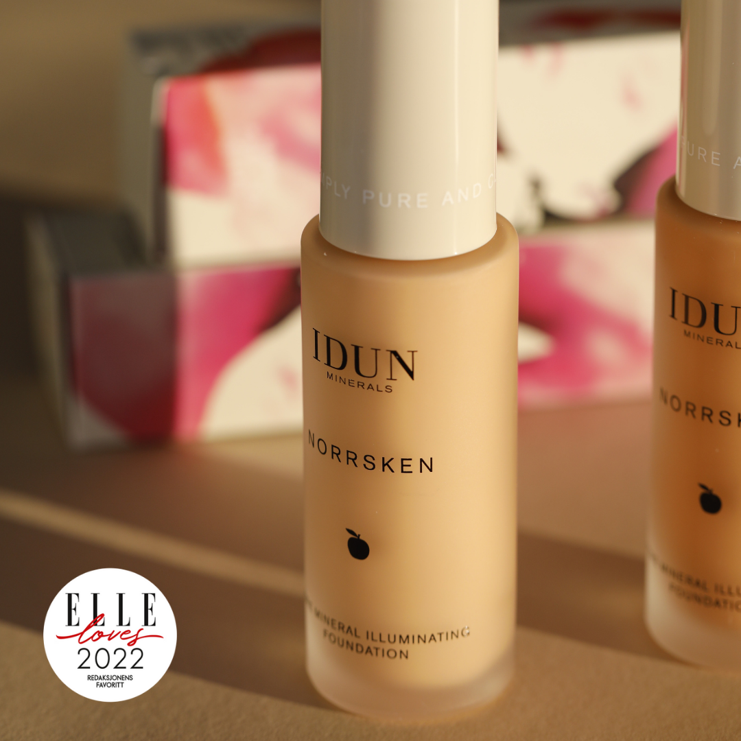 IDUN Minerals Norrsken Pure Mineral Illuminating Foundation, Freja, Lys/medium, 30 ml