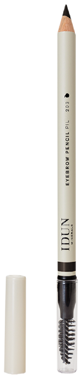 IDUN Minerals Øyebrynspenn, Pil, mørk brun, 1,2 g