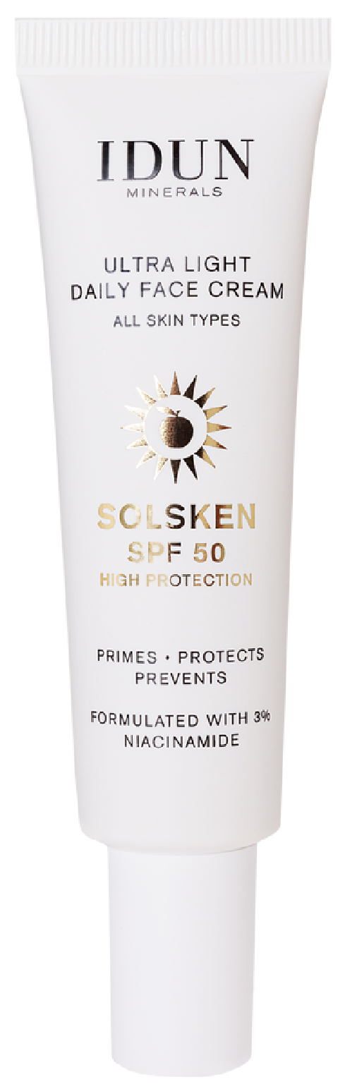 IDUN Minerals Solsken Primer & Face Cream SPF50, 30 ml