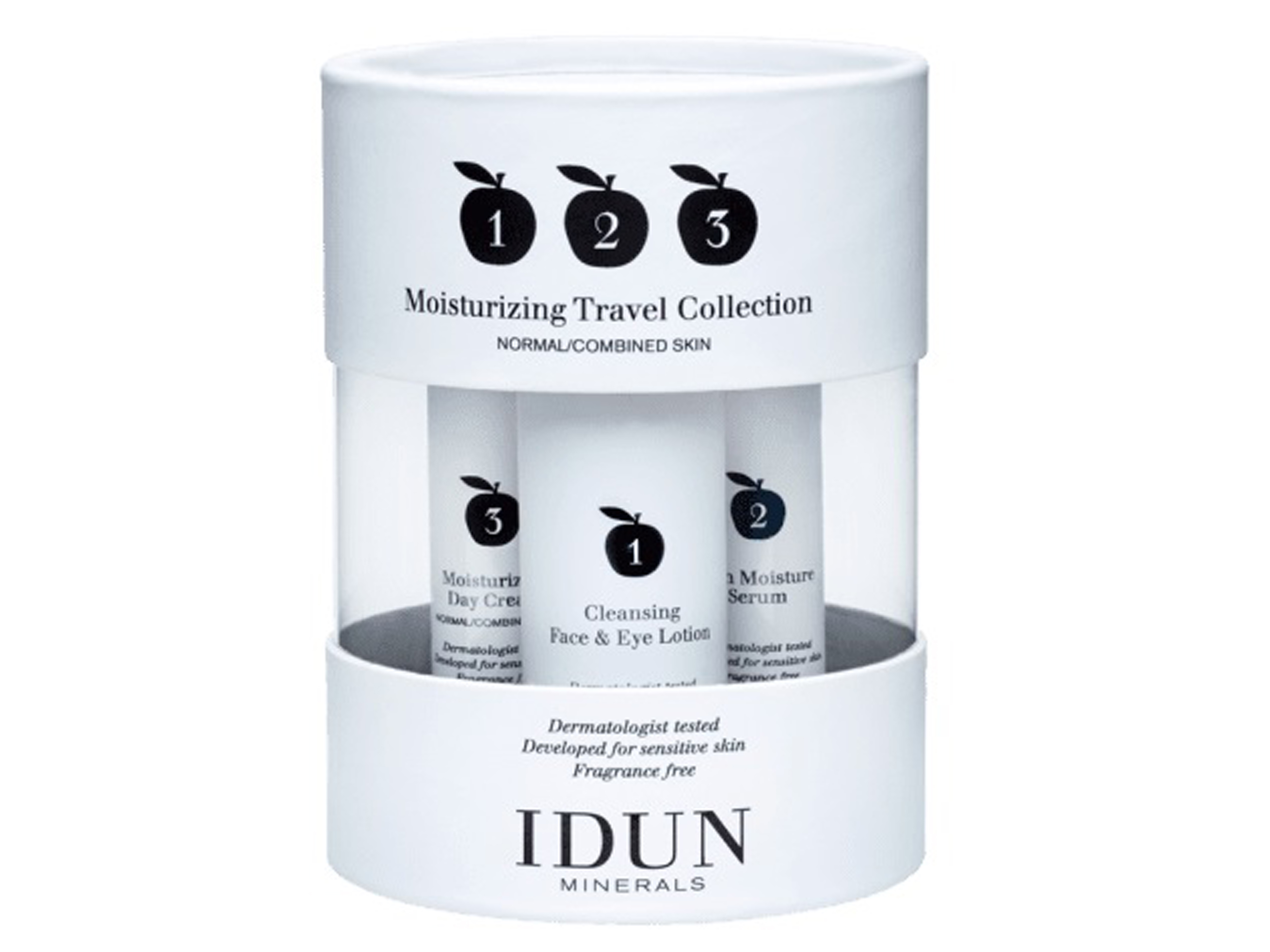 IDUN Minerals Skincare Moisturizing Travel Collection, 1 sett