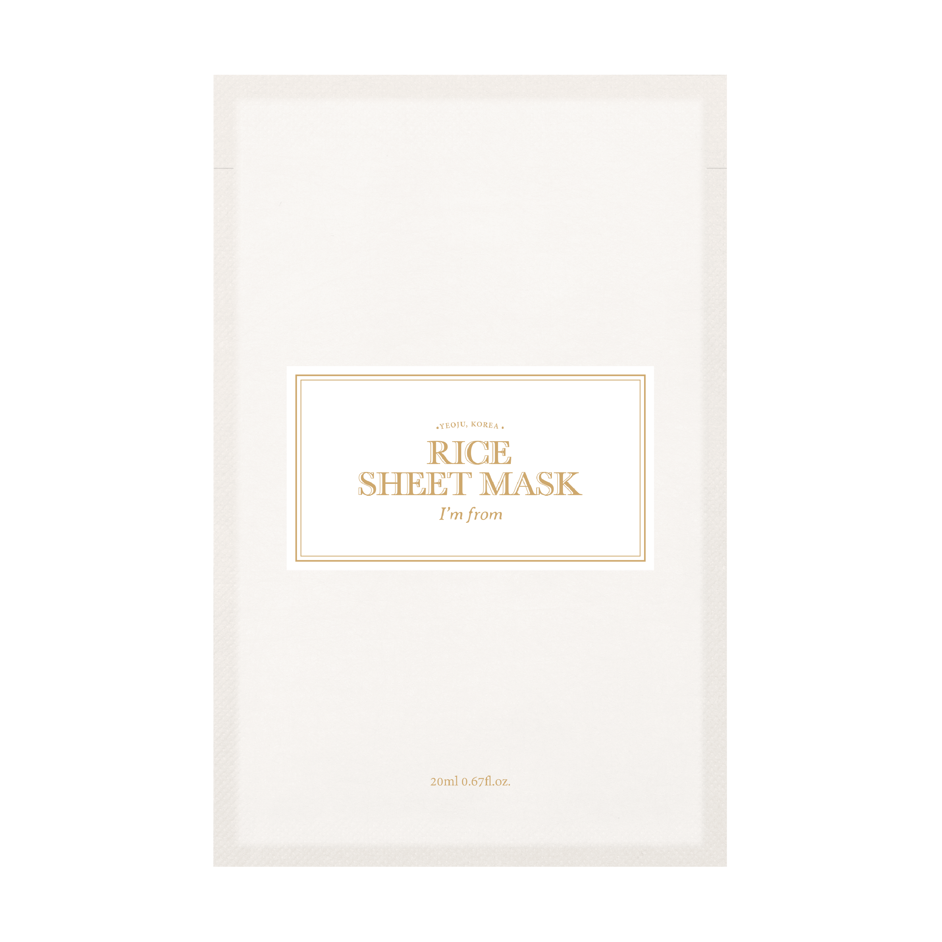 I'm From Rice Sheet Mask, 1 stk.