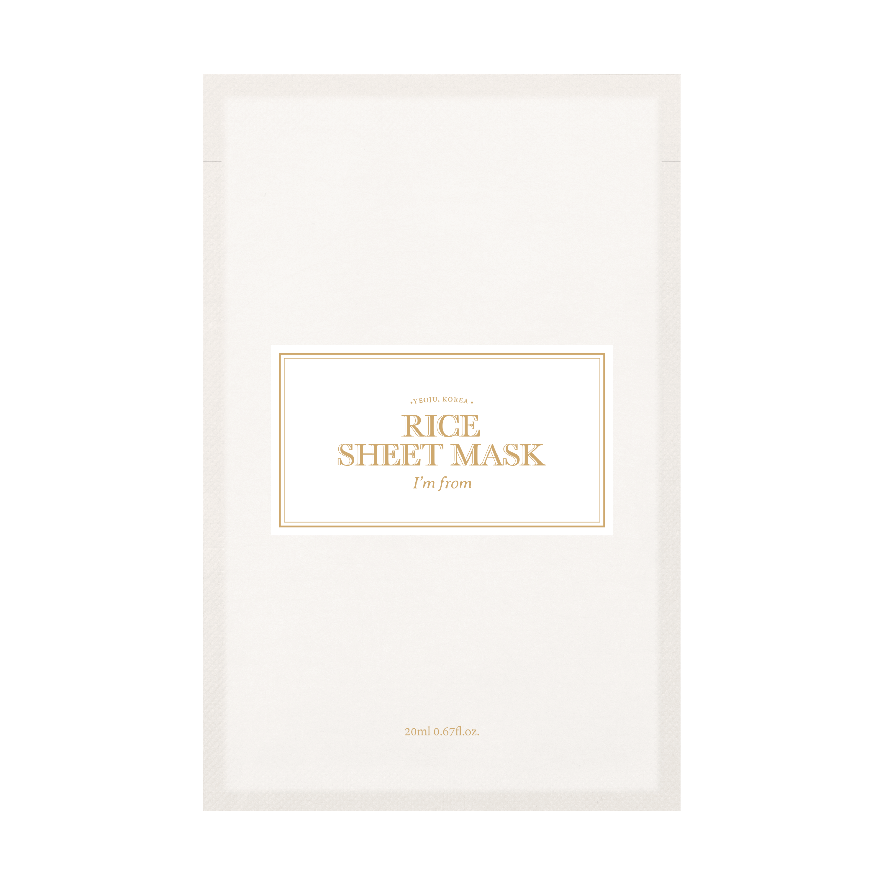 I'm From Rice Sheet Mask Set, 5 stk.