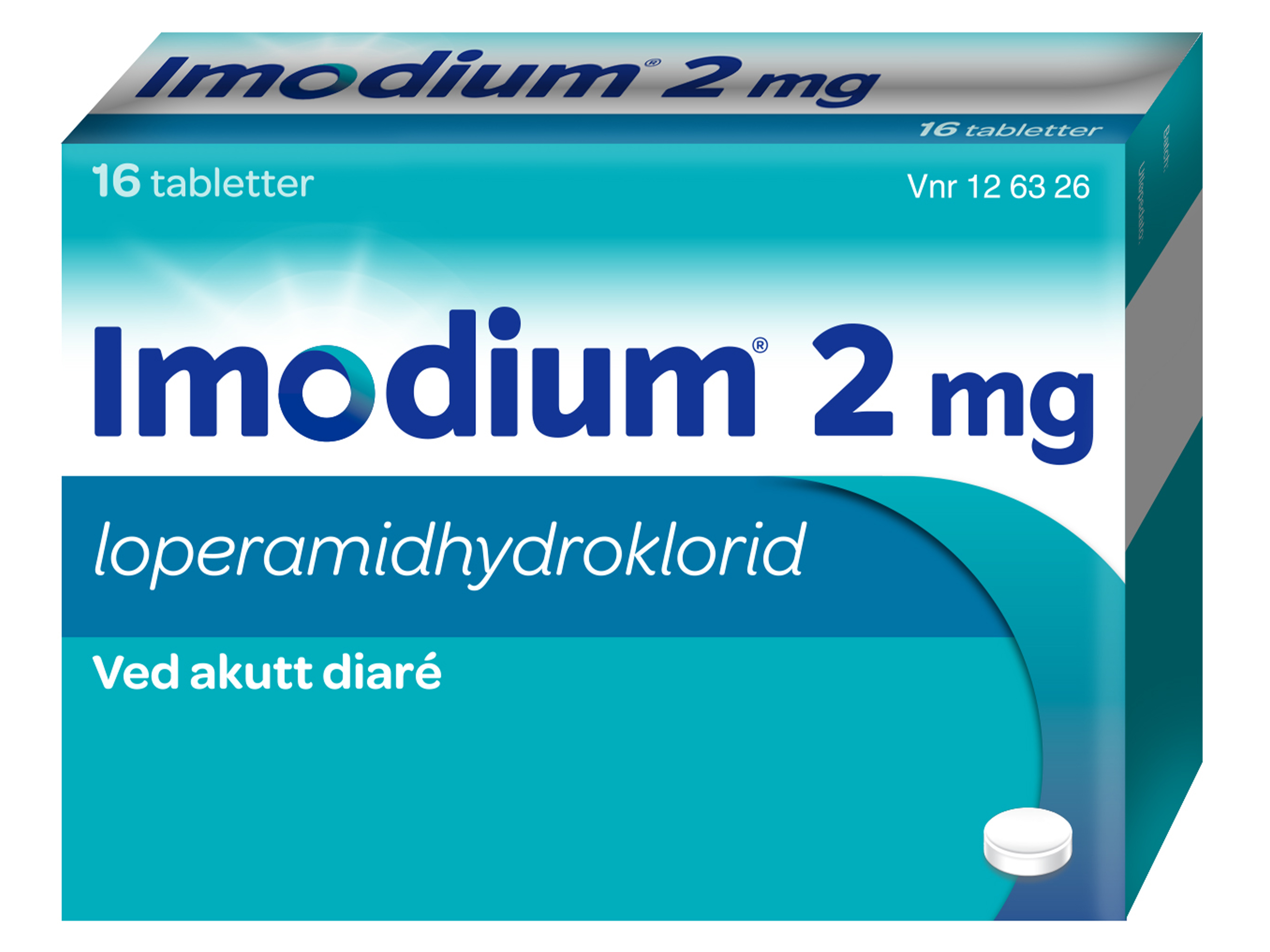 Imodium Tabletter 2mg, 16 stk. på brett