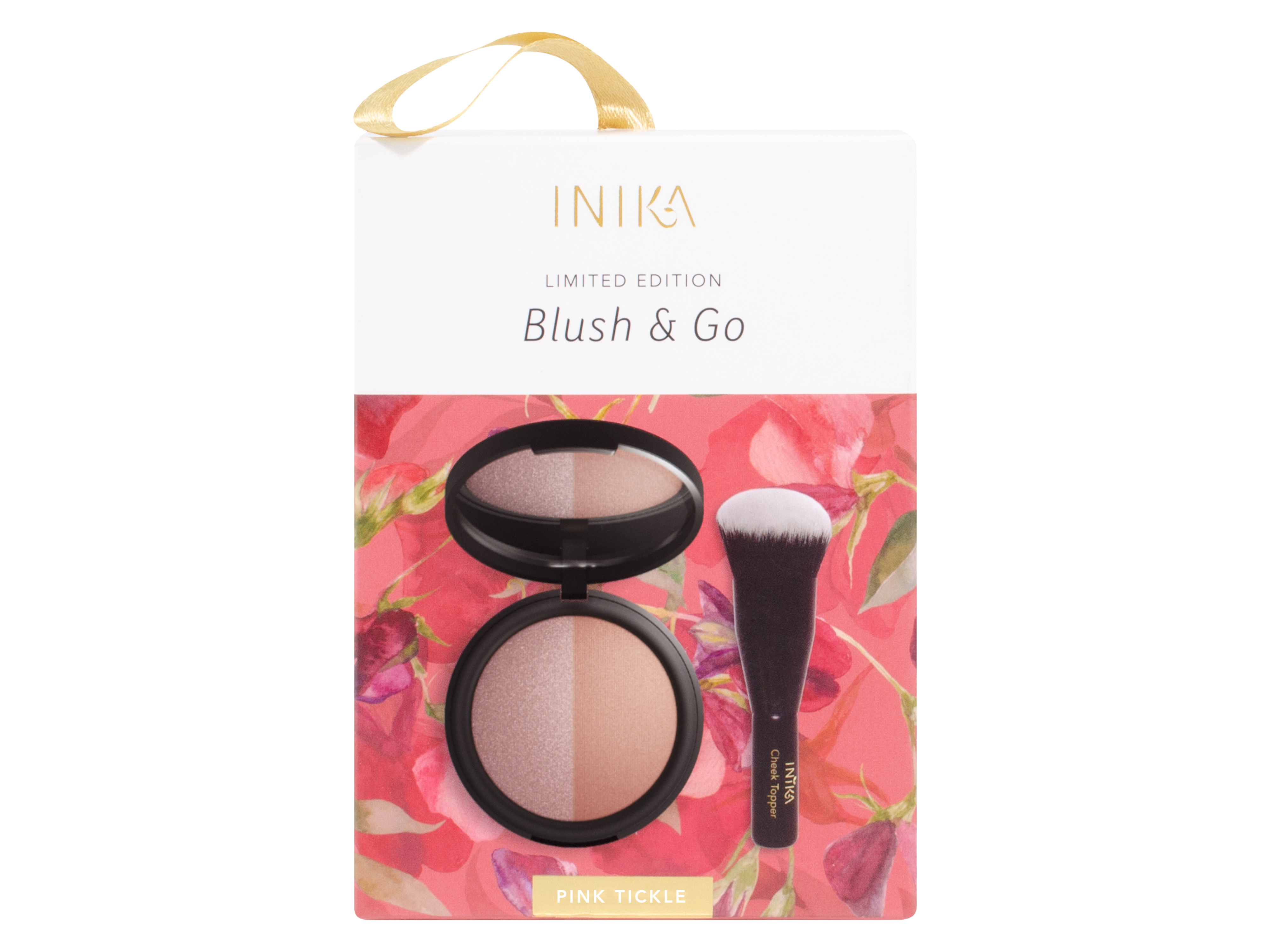 INIKA Organic Blush & Go Gavepakning, Gavesett, Pink Tickle, 1 sett