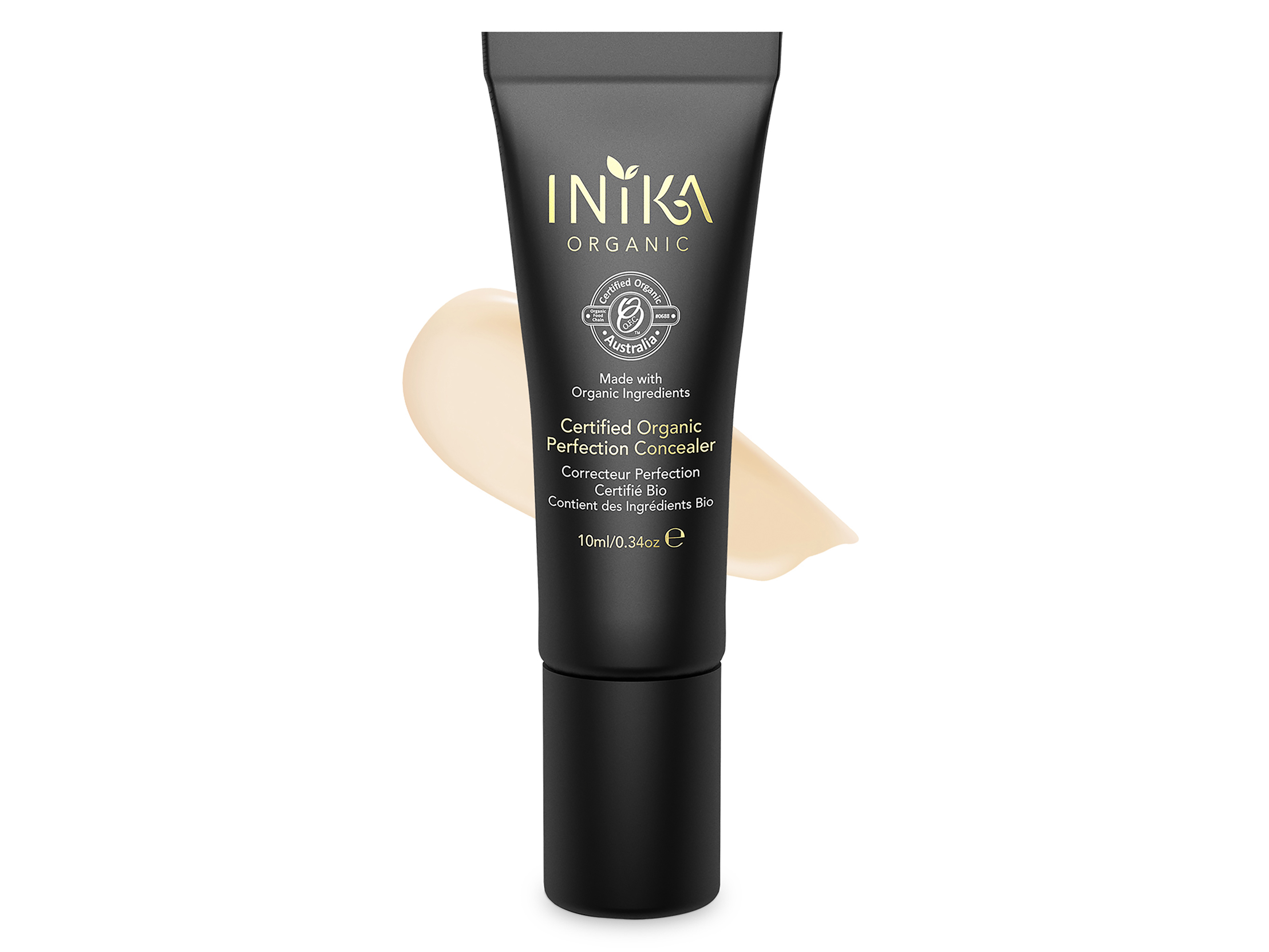 INIKA Organic Certified Organic Perfection Concealer, Very Light, 10 ml