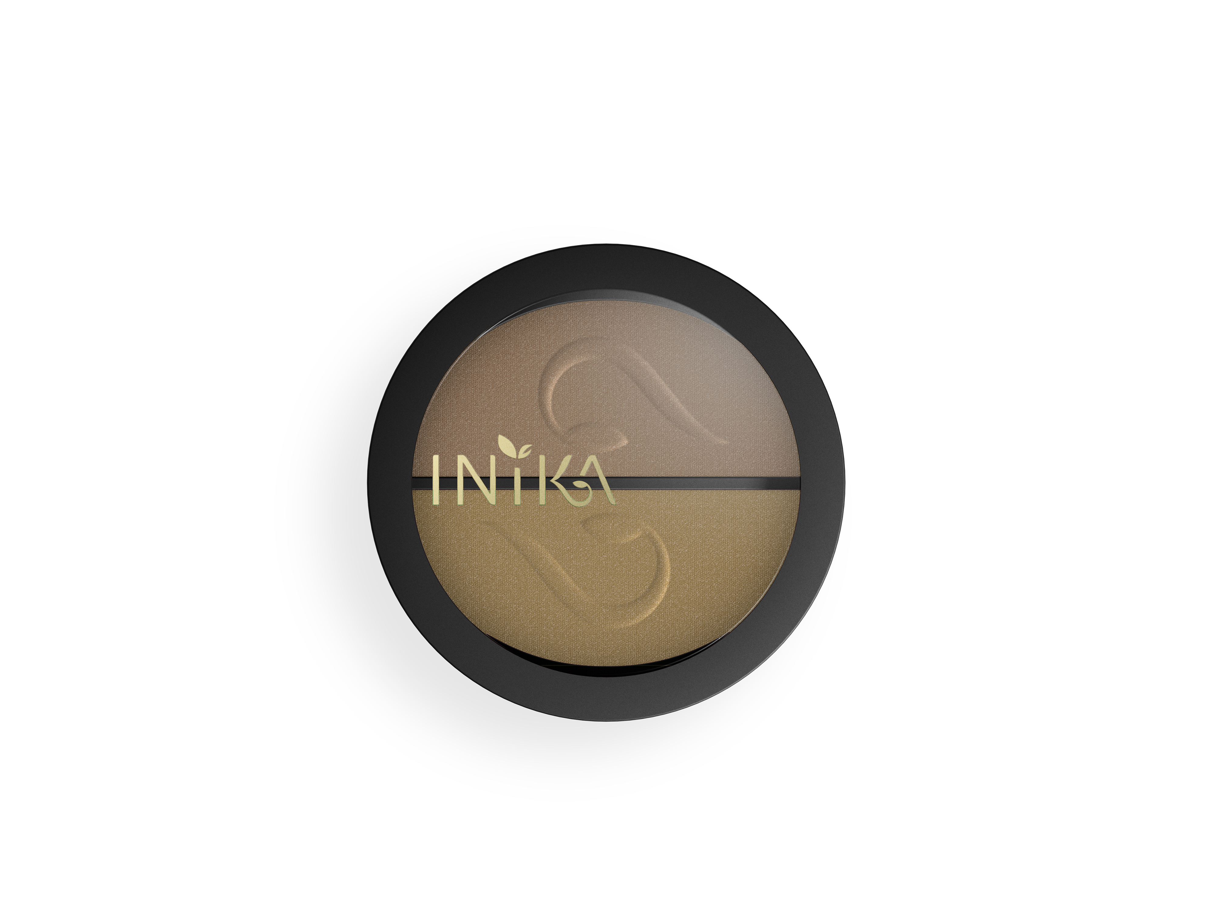 INIKA Organic Pressed Mineral Eye Shadow Duo, Gold Oyster, 3,9 gram