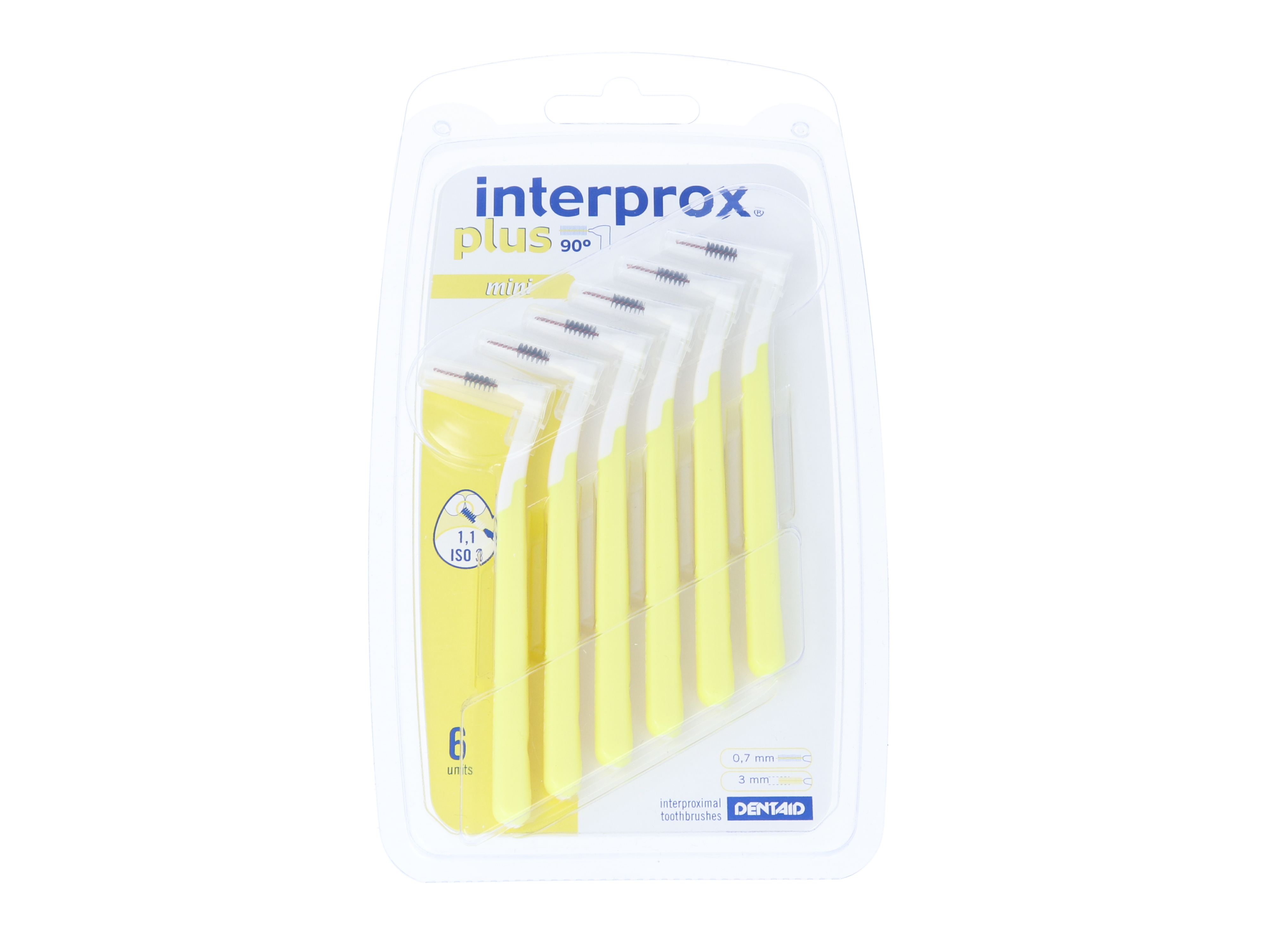 Interprox Vinkel plus mellomromsbørster, 0,70 mm, 6 stk.