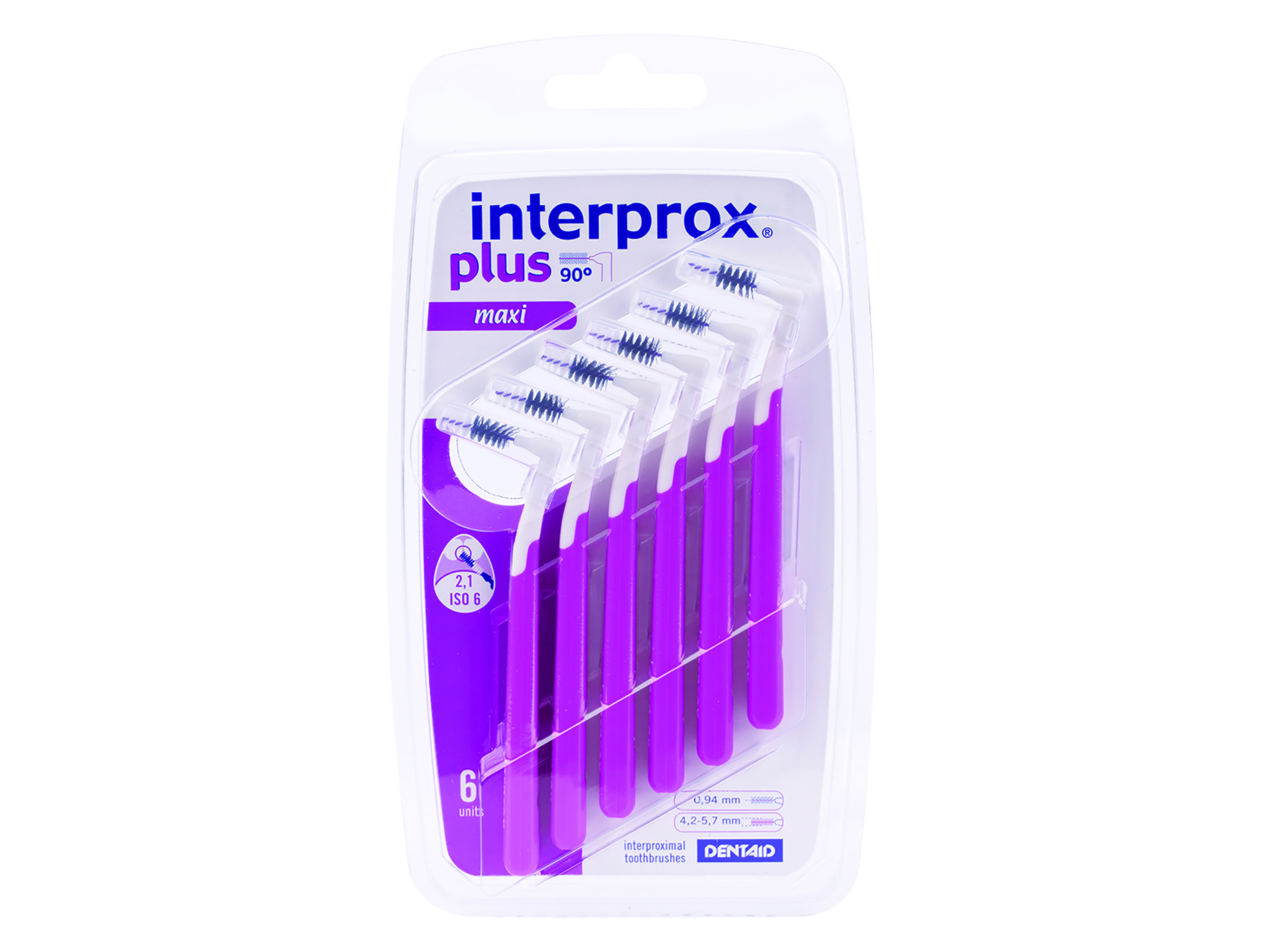 Interprox Vinkel plus mellomromsbørster, 0,94 mm, 6 stk.