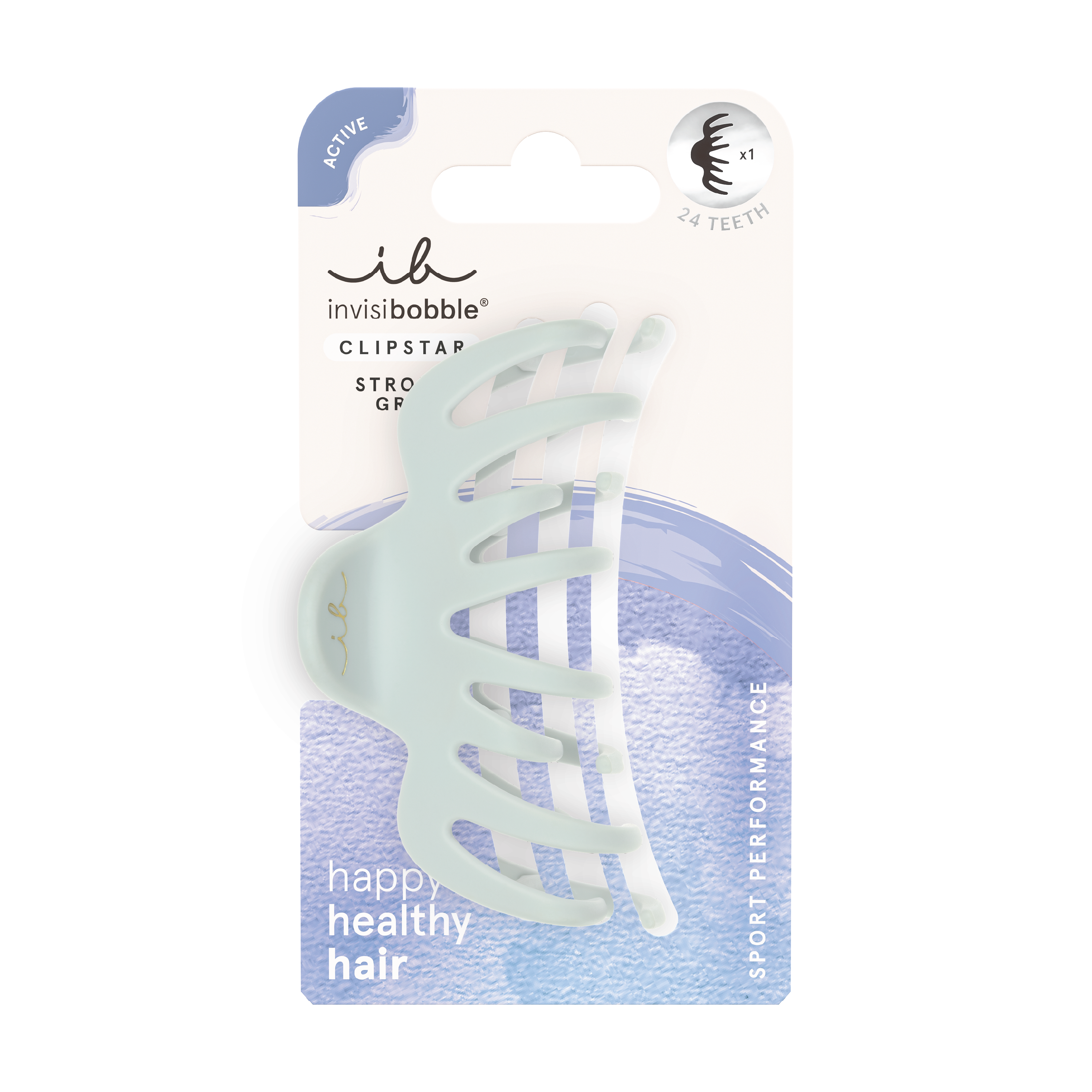 Invisibobble Active Clipstar Marathon Runner, Lyseblå, 1 stk.