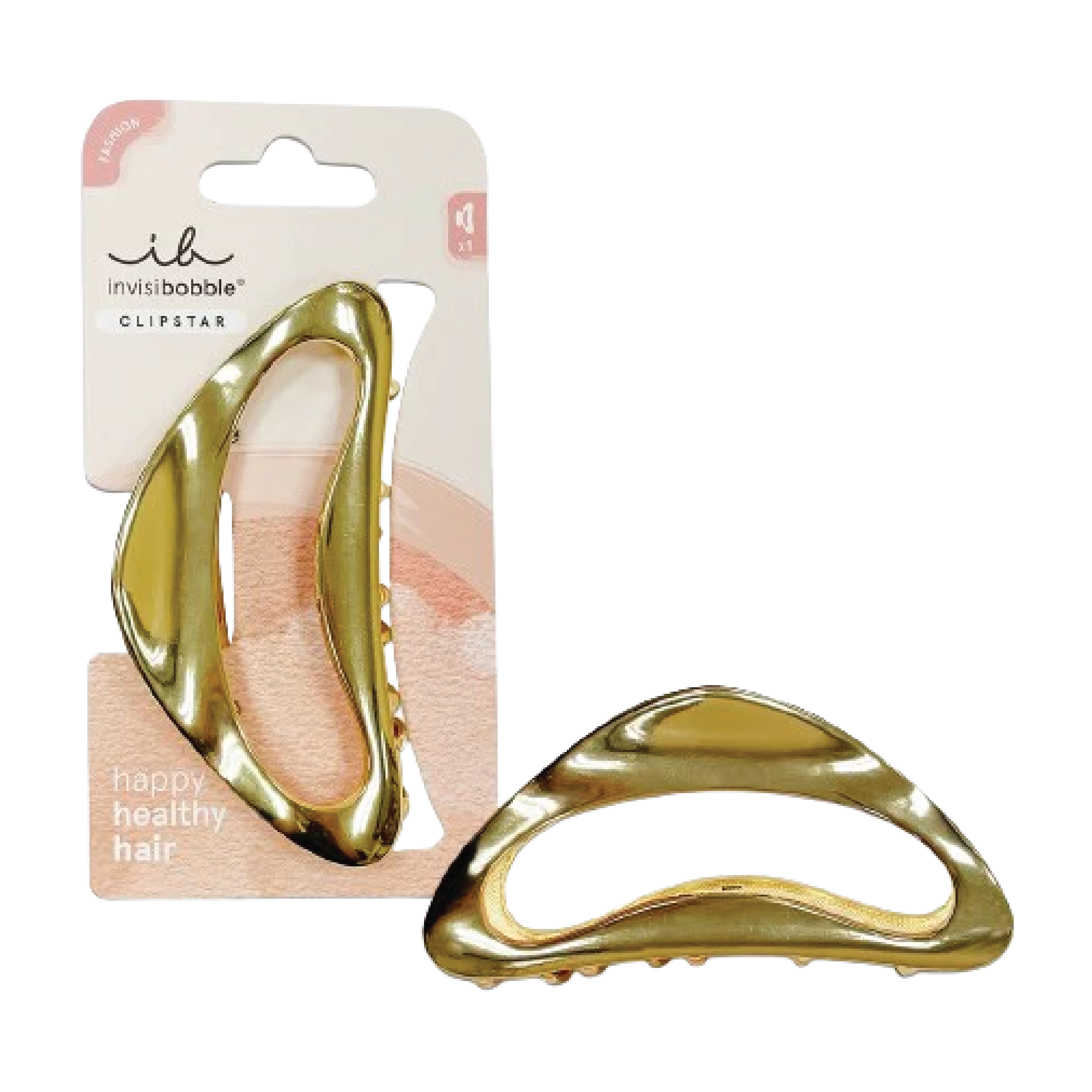 Invisibobble Clipstar Gold Luxe, Gull, 1 stk.