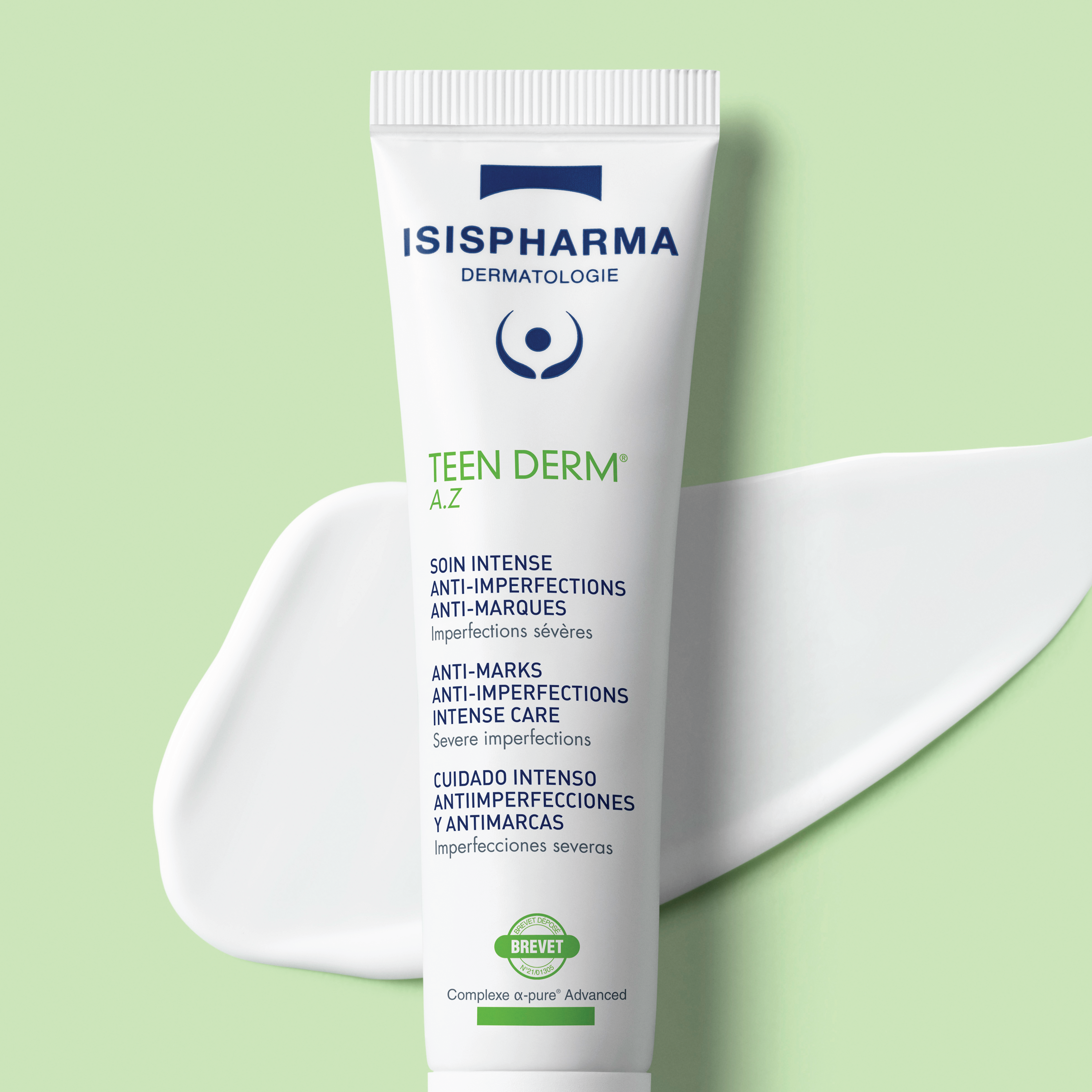 Isispharma Teen Derm A.Z Ansiktskrem, 30 ml